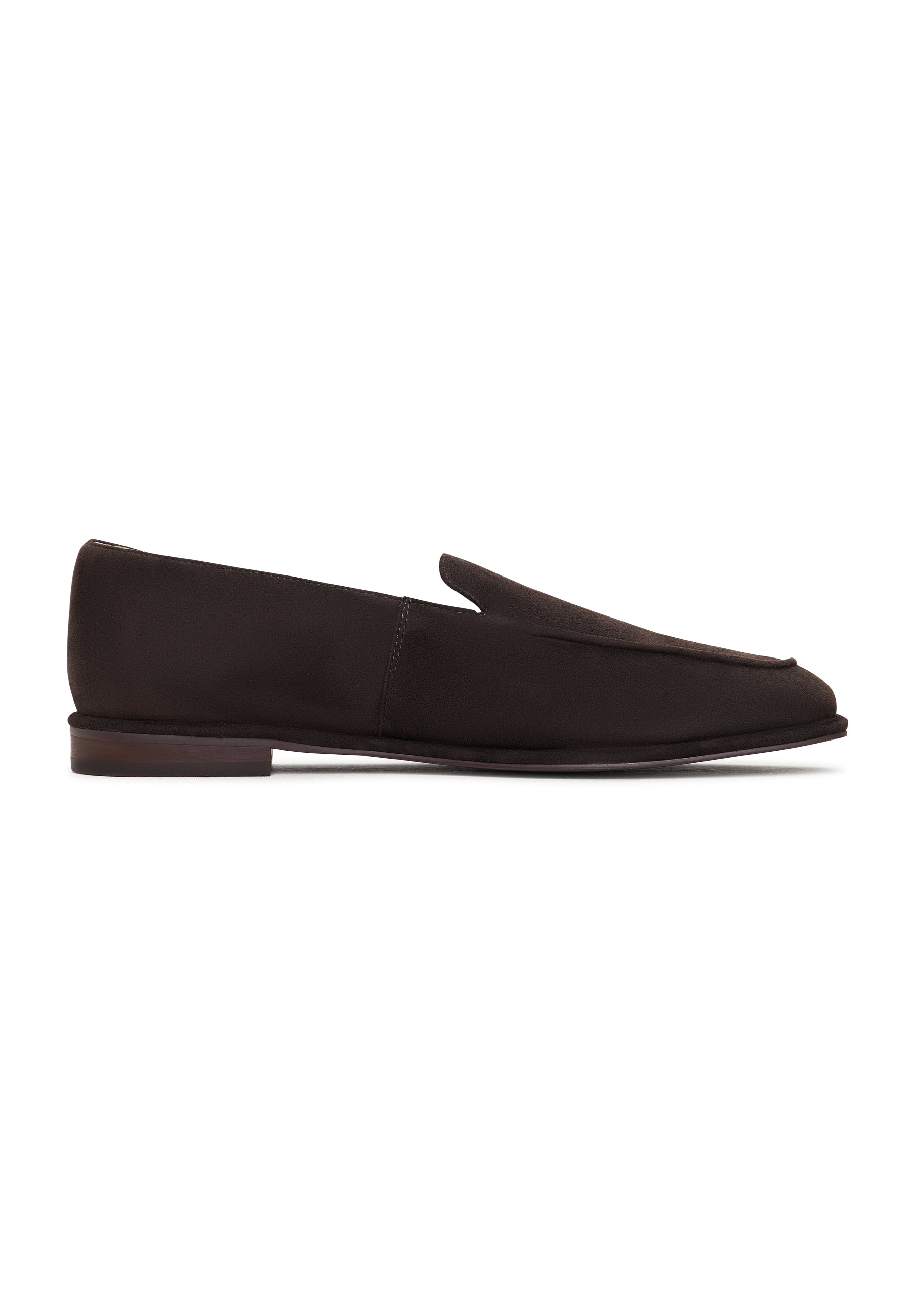 Comfort Suede Platform Loafers Clau - Brown