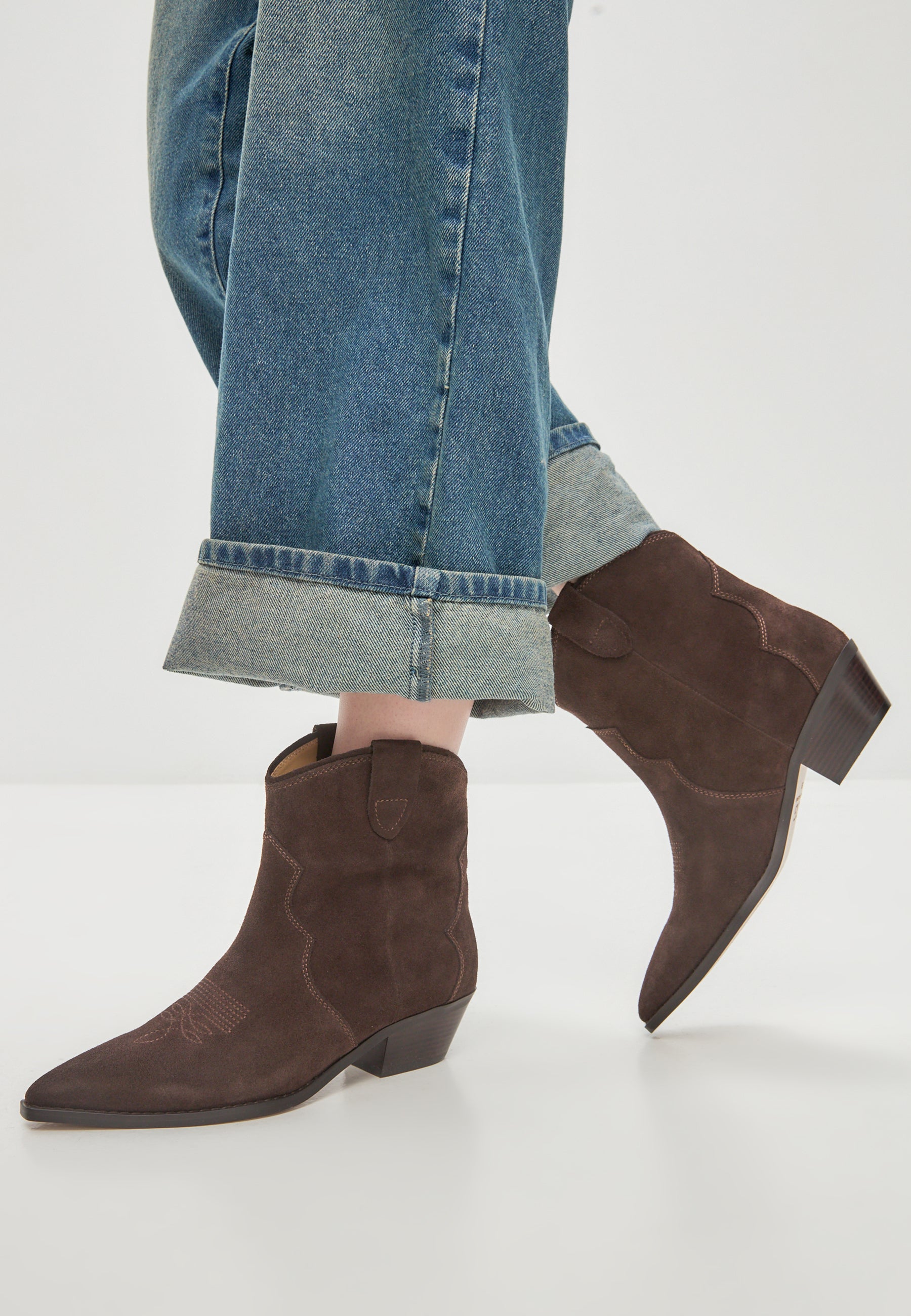 Low-shaft Cowboy Boots Hazel - Brown