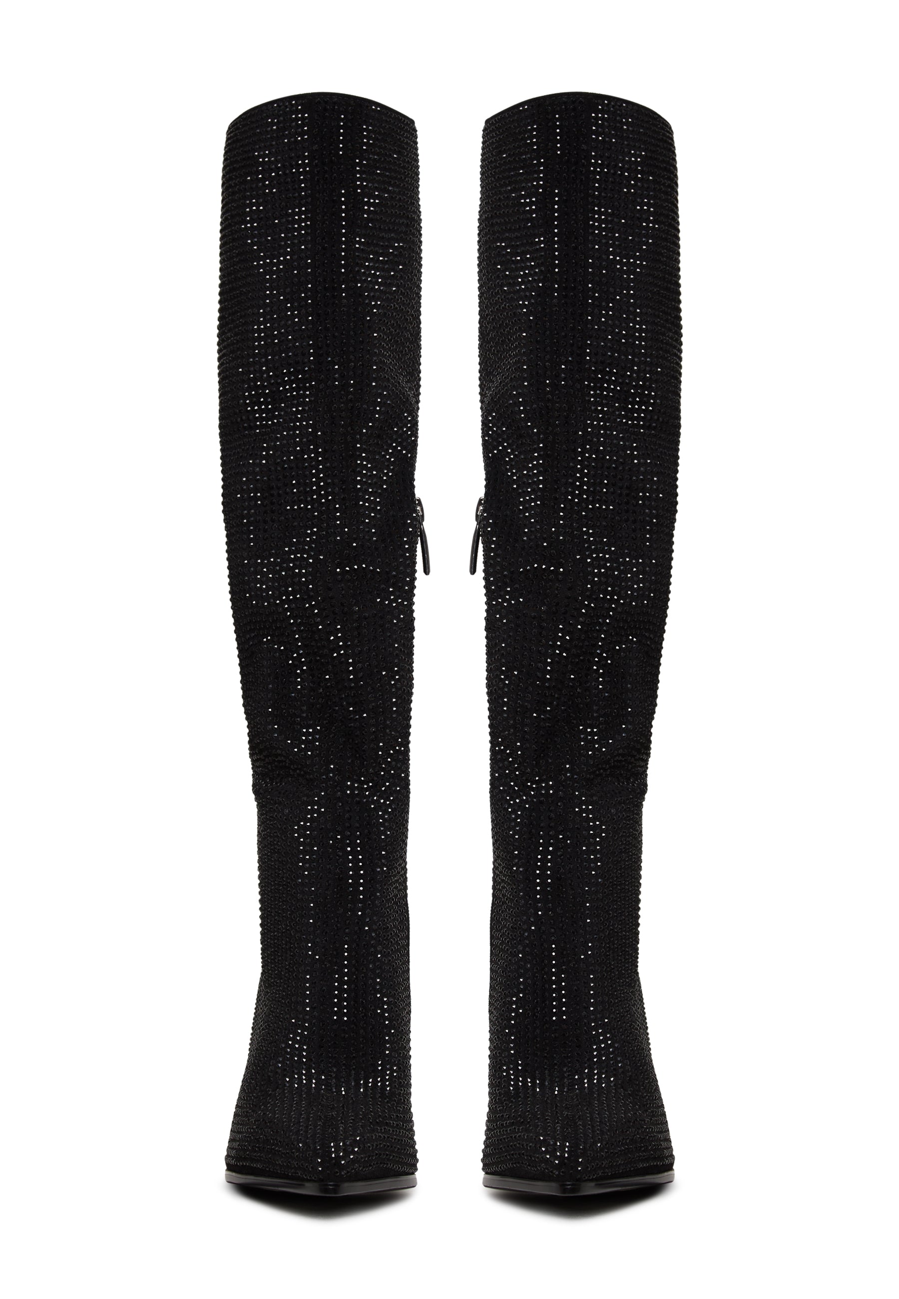 Knee-high Jewel embellishment boots - Cesare Gaspari 