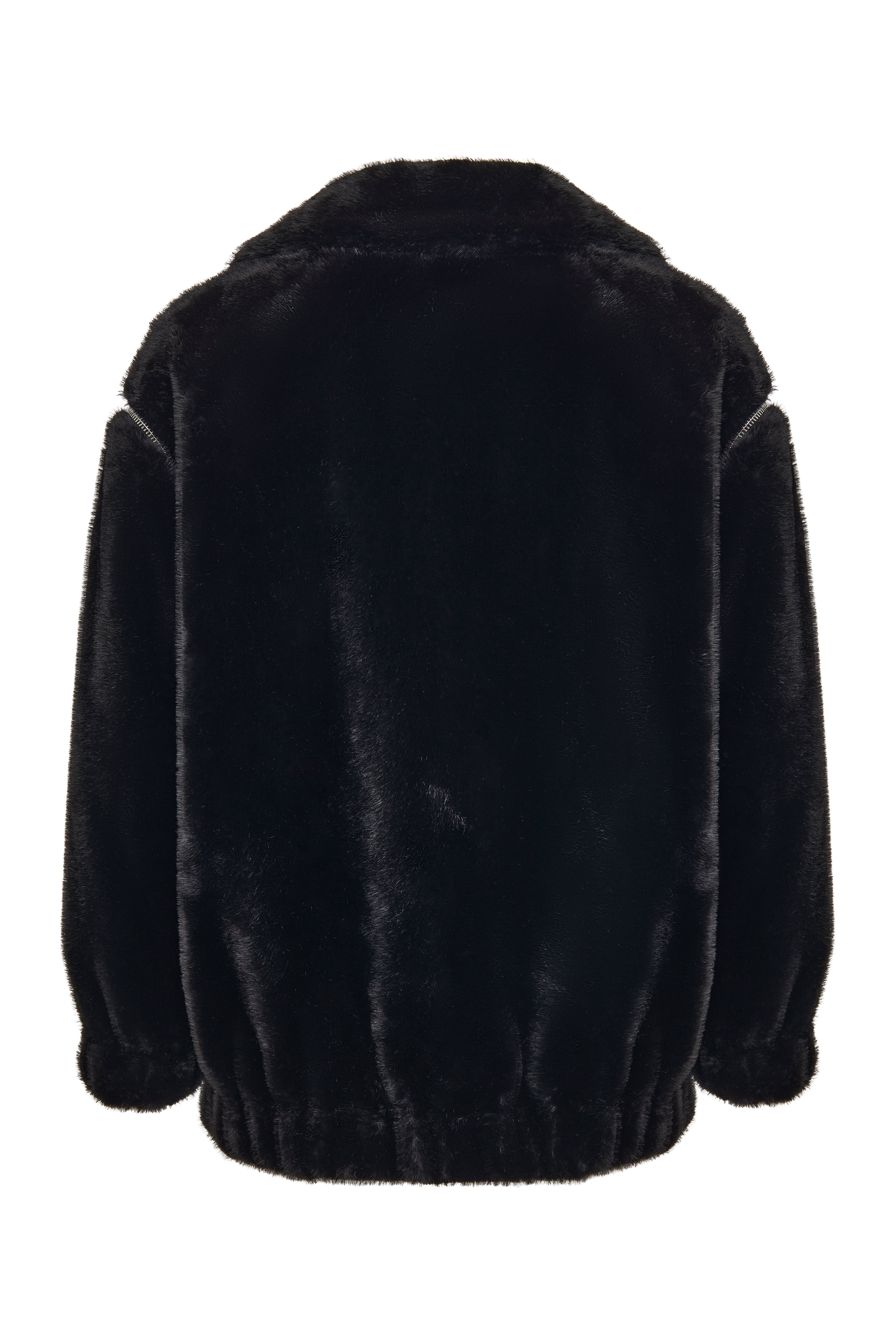 Short Faux Fur Coat Marilyn - Black