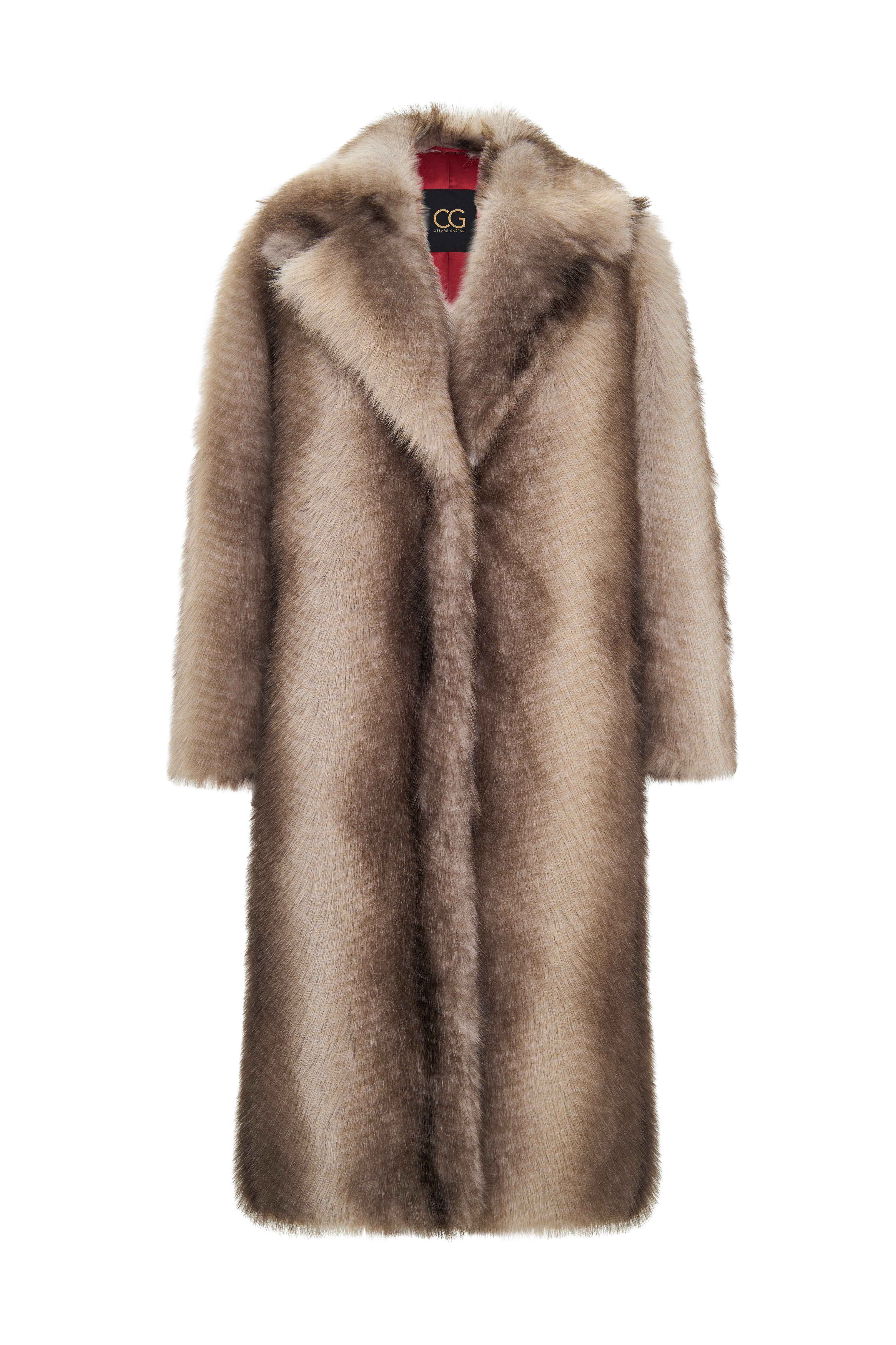 Luxurious Faux Fur Coat Natalie  - Brown