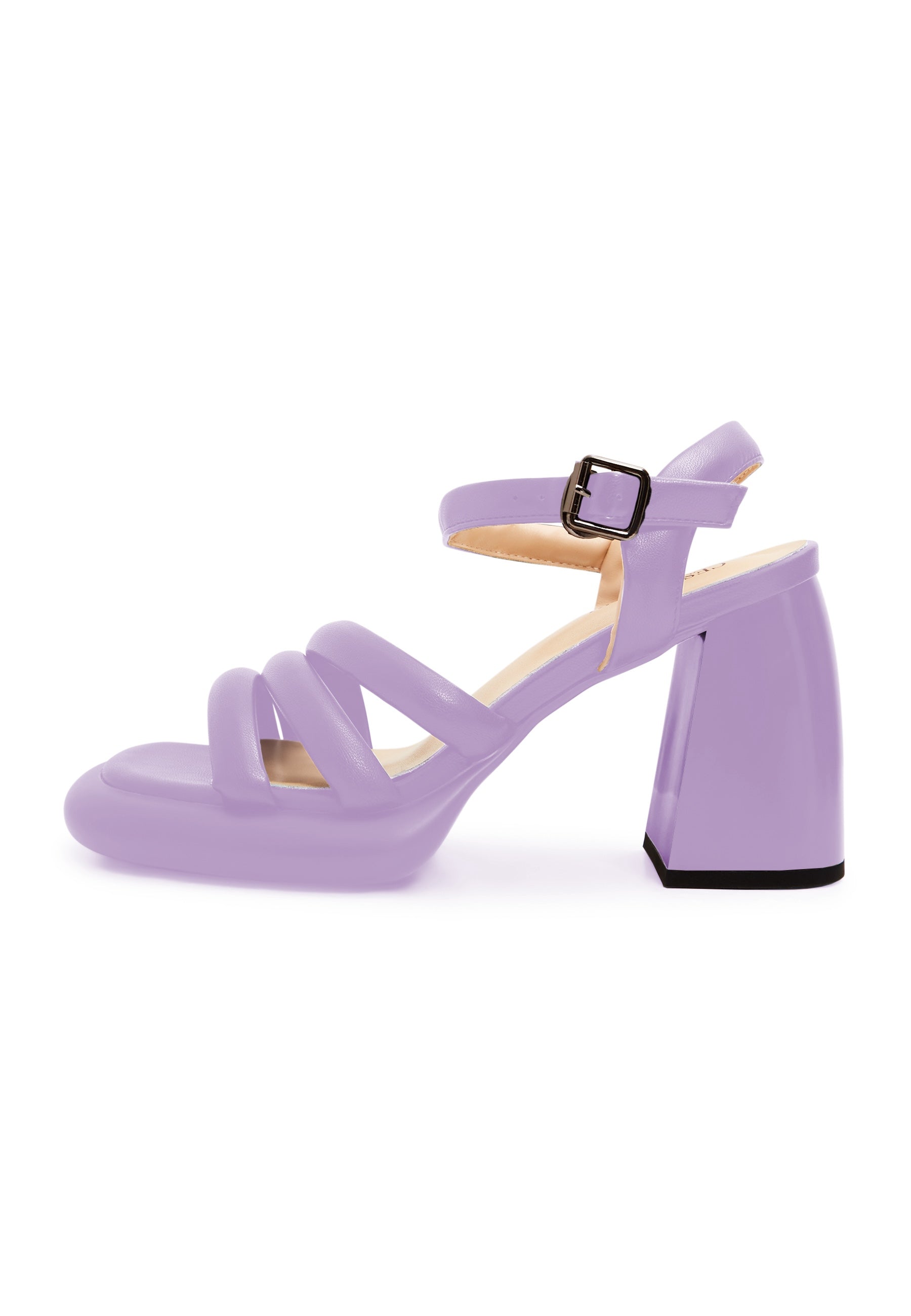 Open Toe Block Heeled Sandals - Cesare Gaspari 