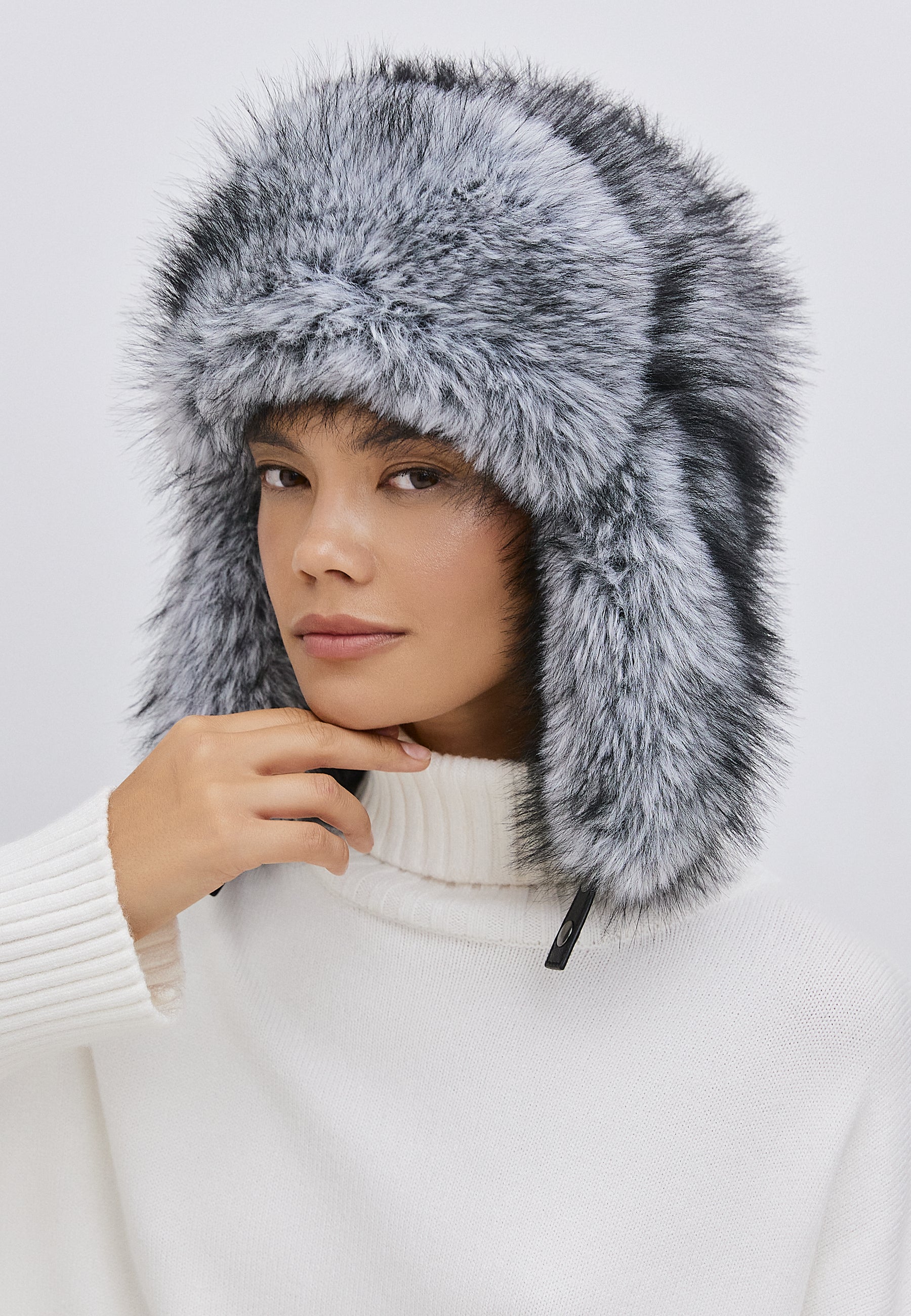 Faux Fur Hat Irina - Grey