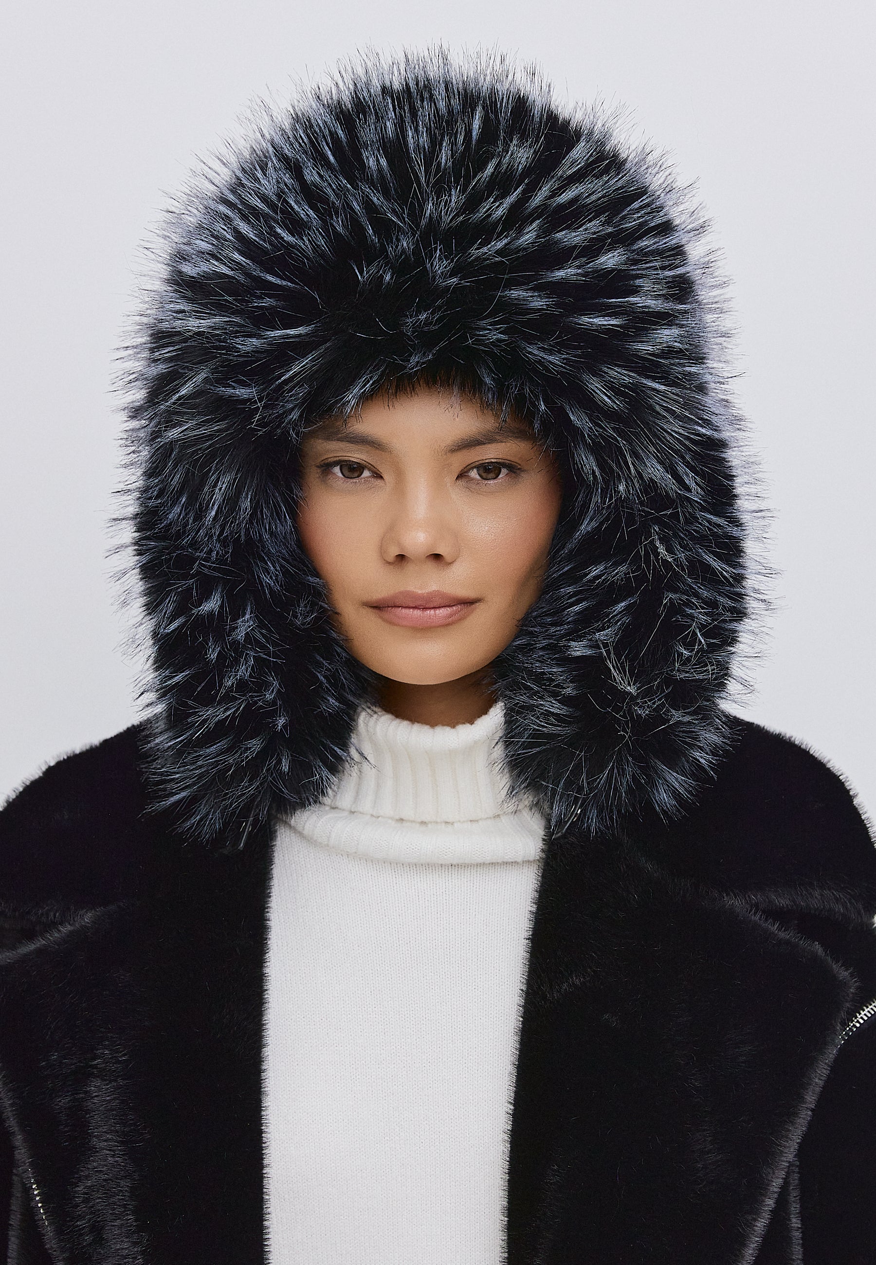 Faux Fur Hat Irina - Black