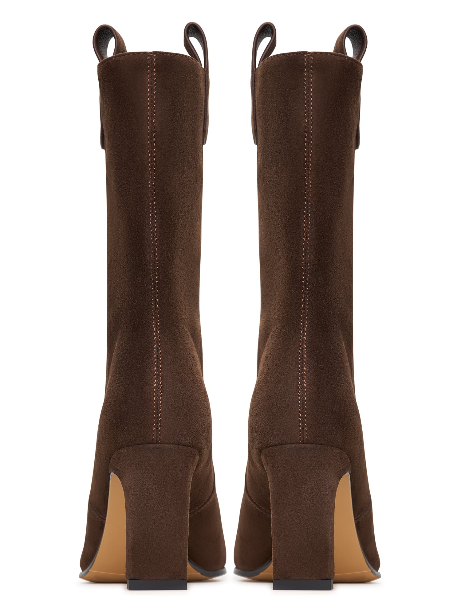 Elegant High-Heeled Boots Ava - Brown