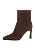 Velvet Edge Ankle Boot - Brown