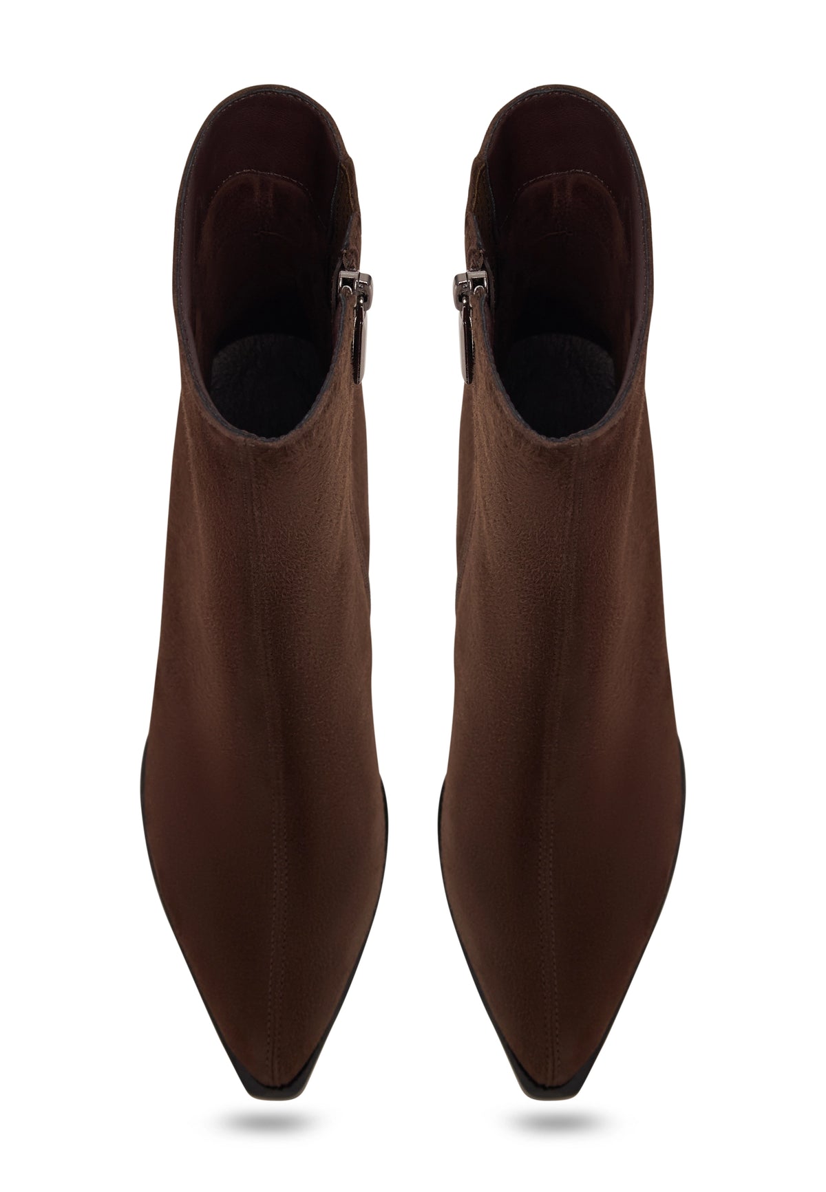 Velvet Edge Ankle Boot - Brown