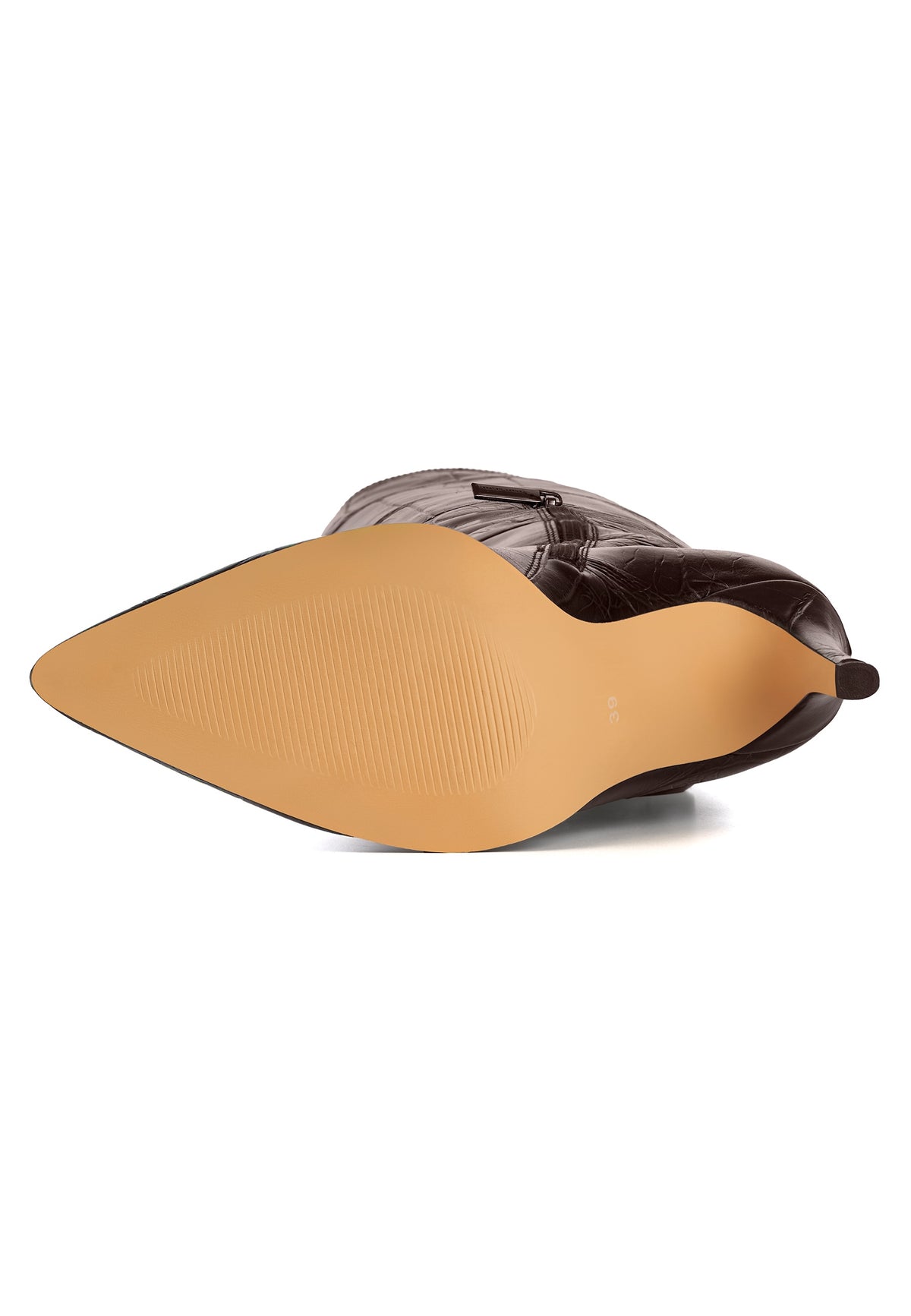 Elegante kniehohe Stiletto-Stiefel Reyna - Schwarz