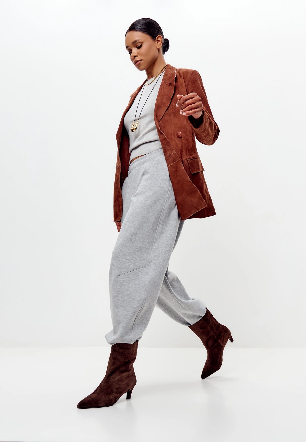 Kitten Hæl ankelstøvler Dolly - Sort