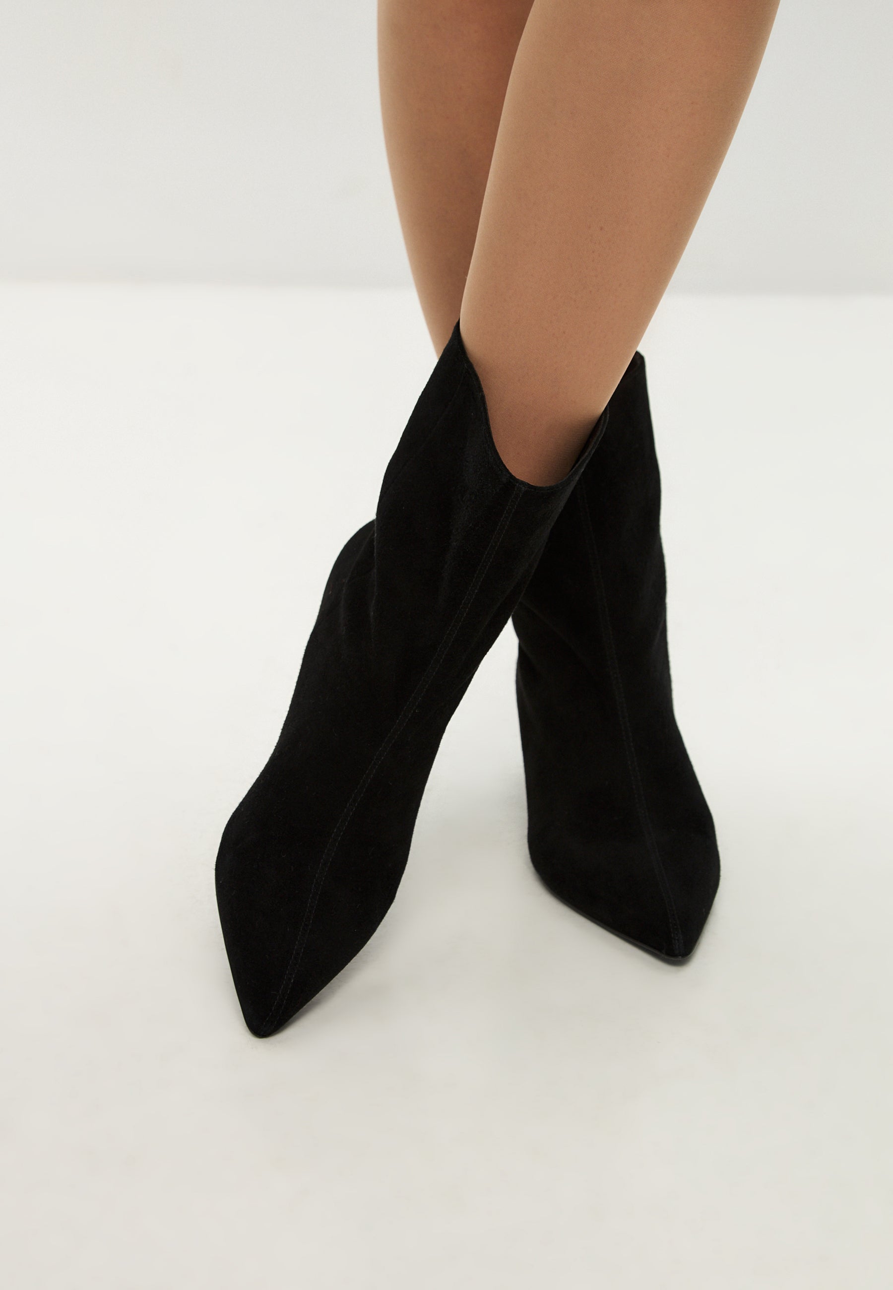 Kitten Heel Ankle Boots Dolly - Black