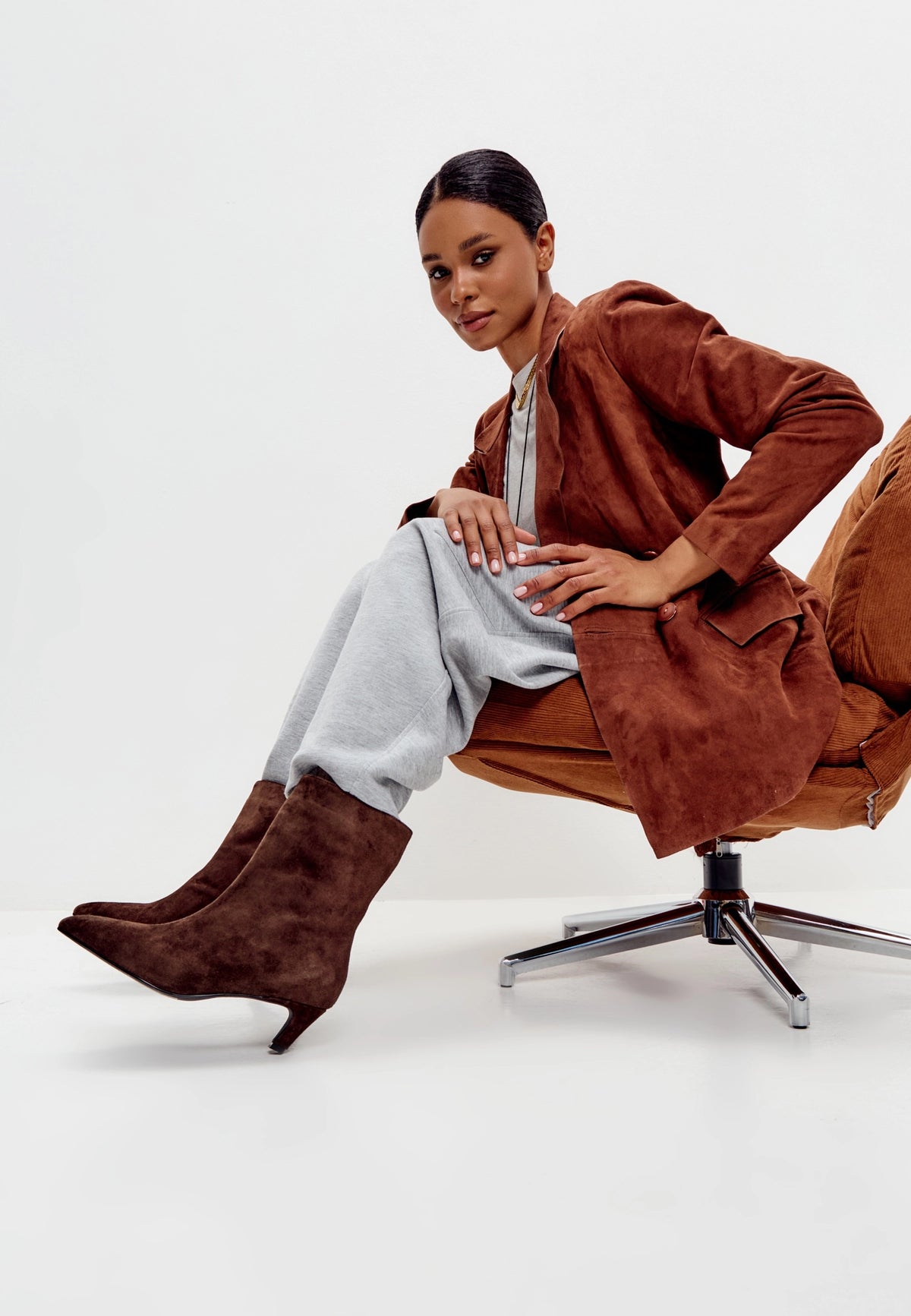 Kitten Hæl ankelstøvler Dolly - Sort