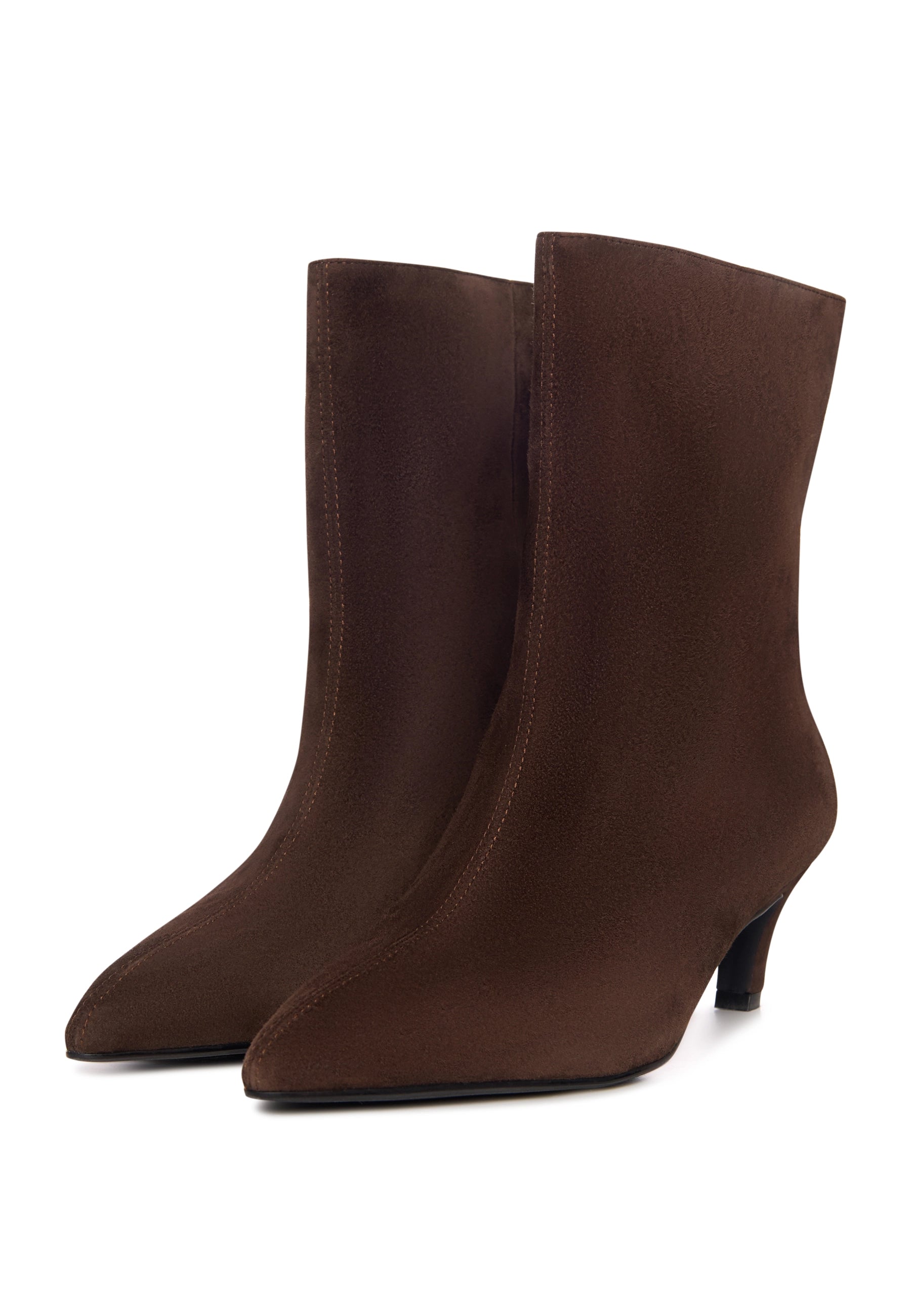 Kitten Heel Stiefelette Dolly - Schwarz