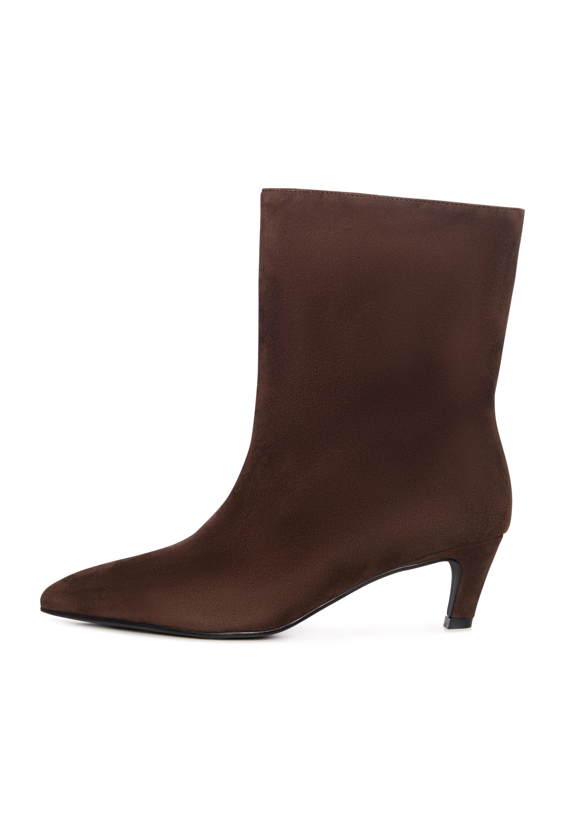 Kitten Heel Stiefelette Dolly - Schwarz