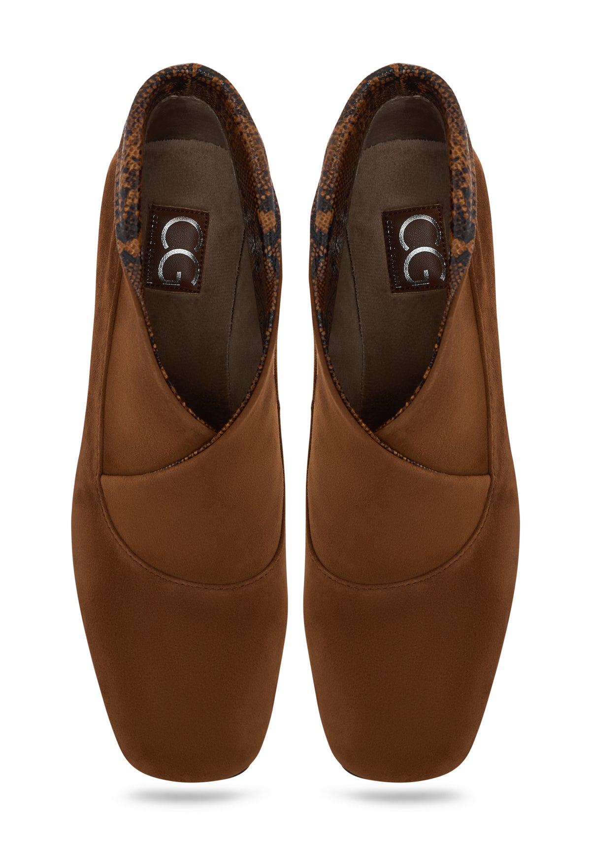 Sculpted High Vamp Ankle Shoe - Brown