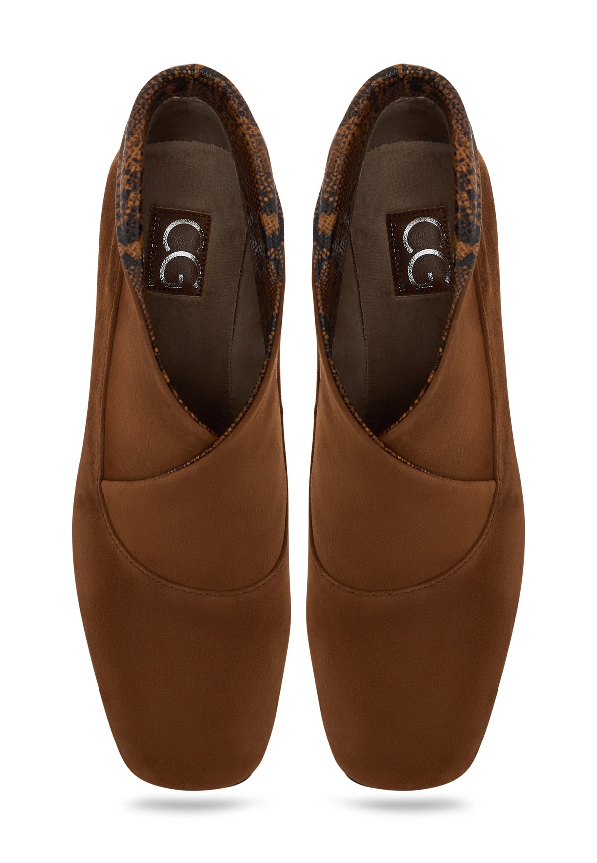 Sculpted High Vamp Ankle Shoe - Brown