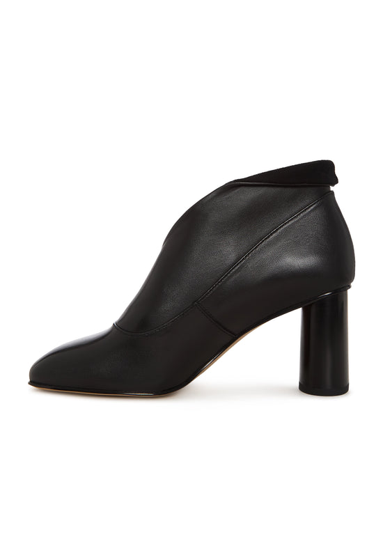 Sculpted High Vamp Ankle Shoe - Black
