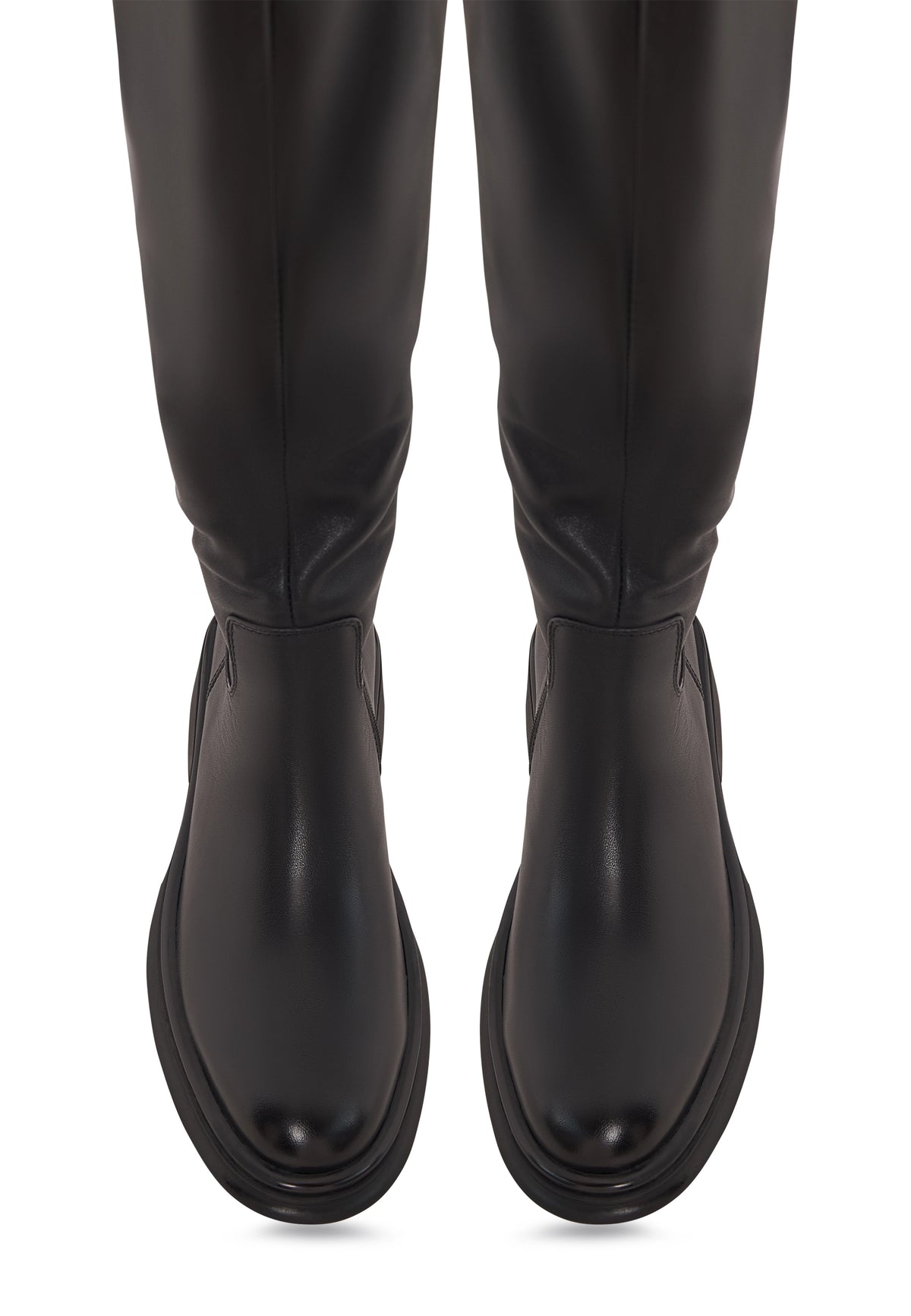 Sculpted Silhouette Riding Boot - Black