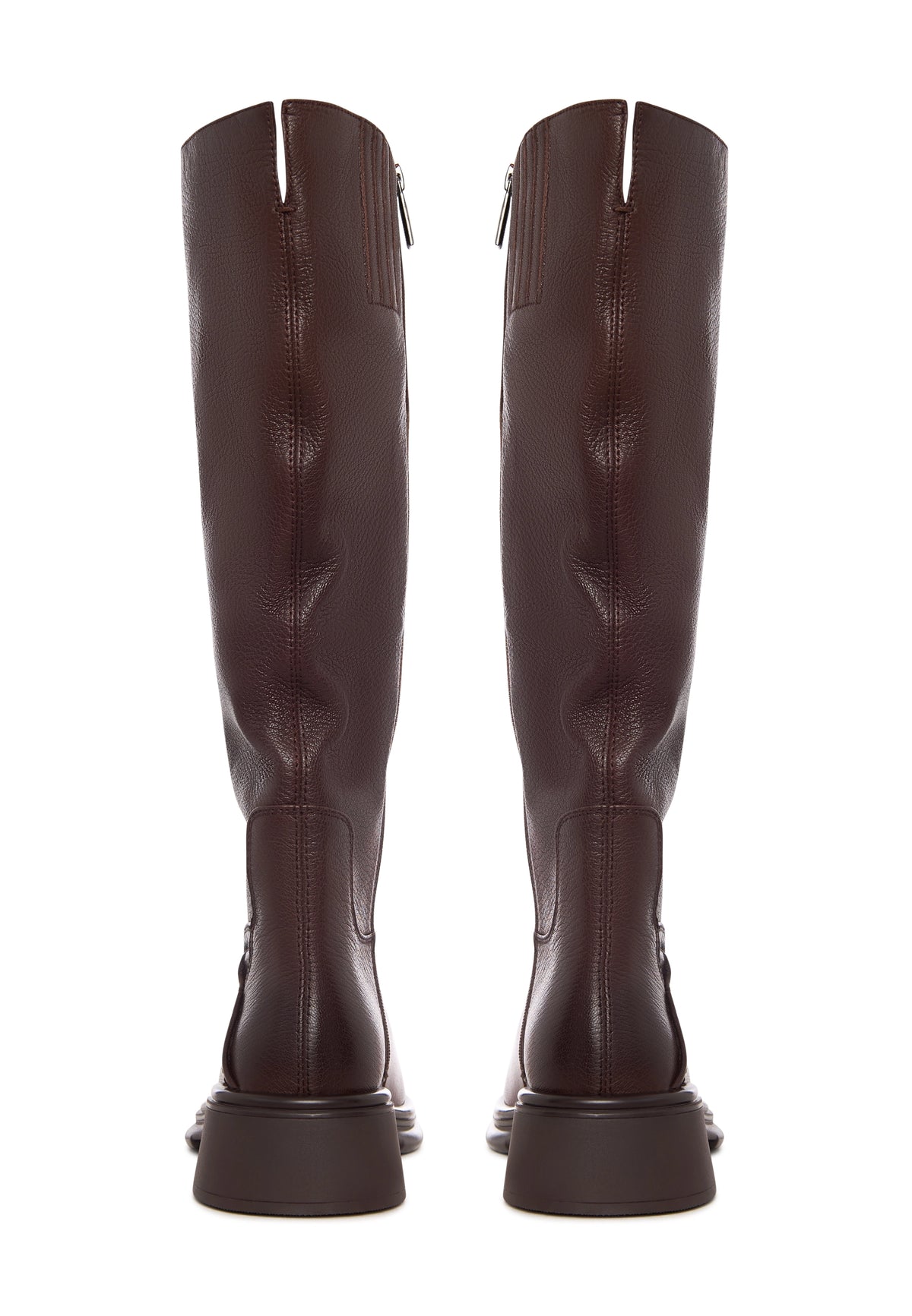 Sculpted Silhouette Riding Boot - Brown