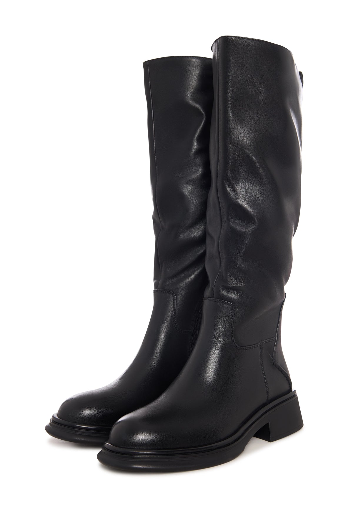Sculpted Silhouette Riding Boot - Black