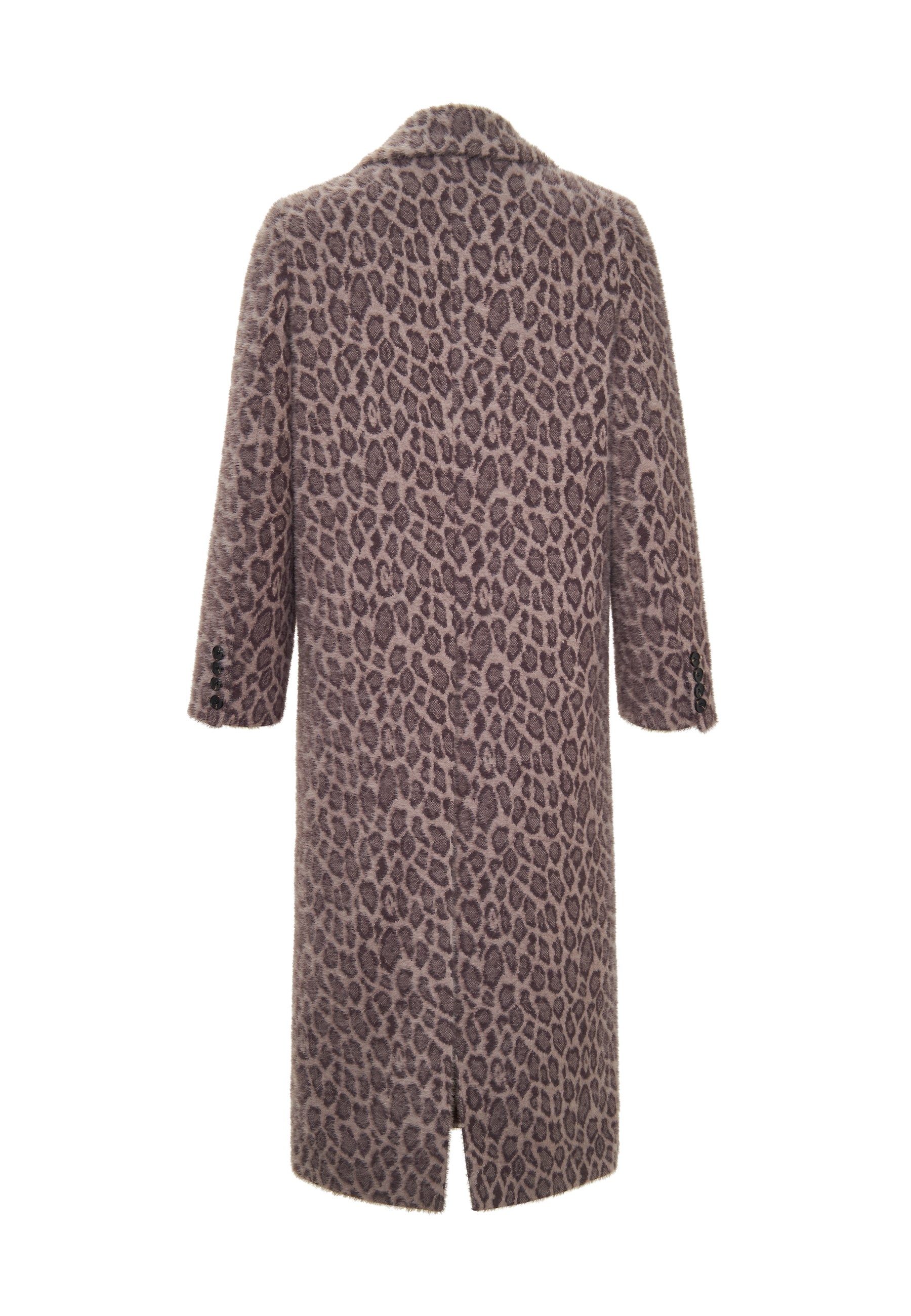 Long Faux Fur Coat Bianca - Leopard