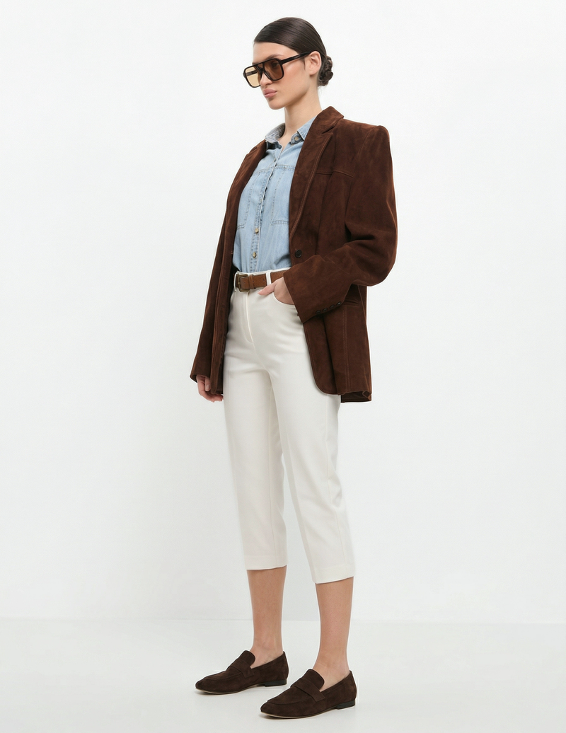Suede Penny Loafers
