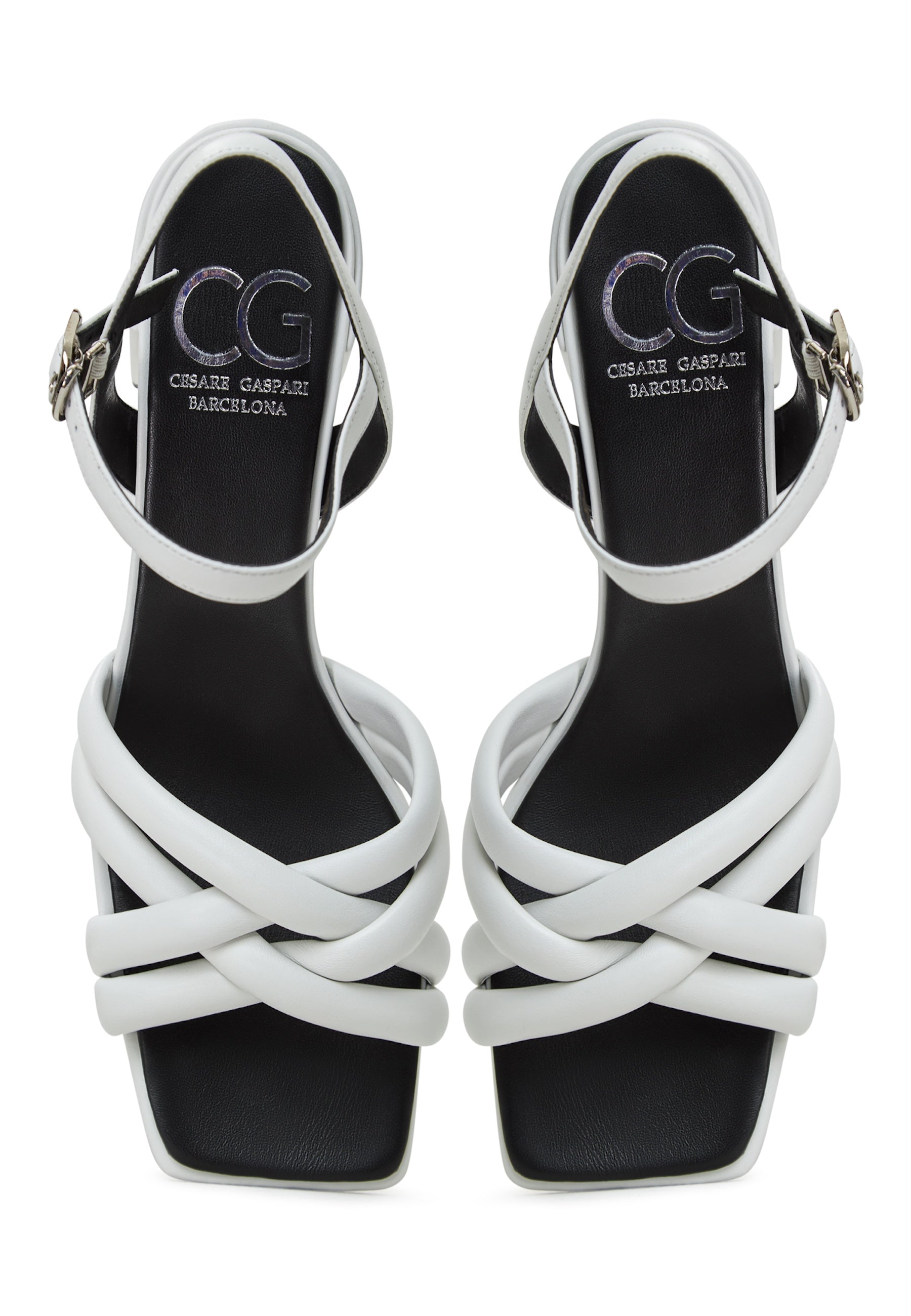 Block Heeled Sandals Anaia - White