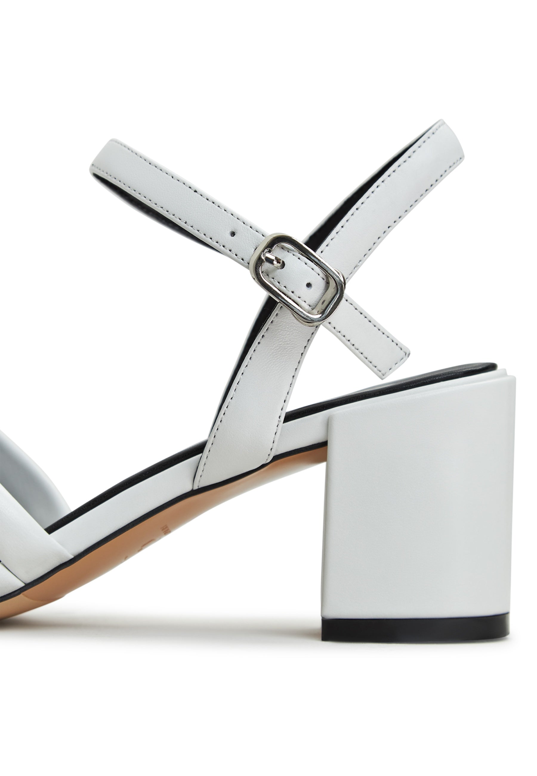 Block Heeled Sandals Anaia - White