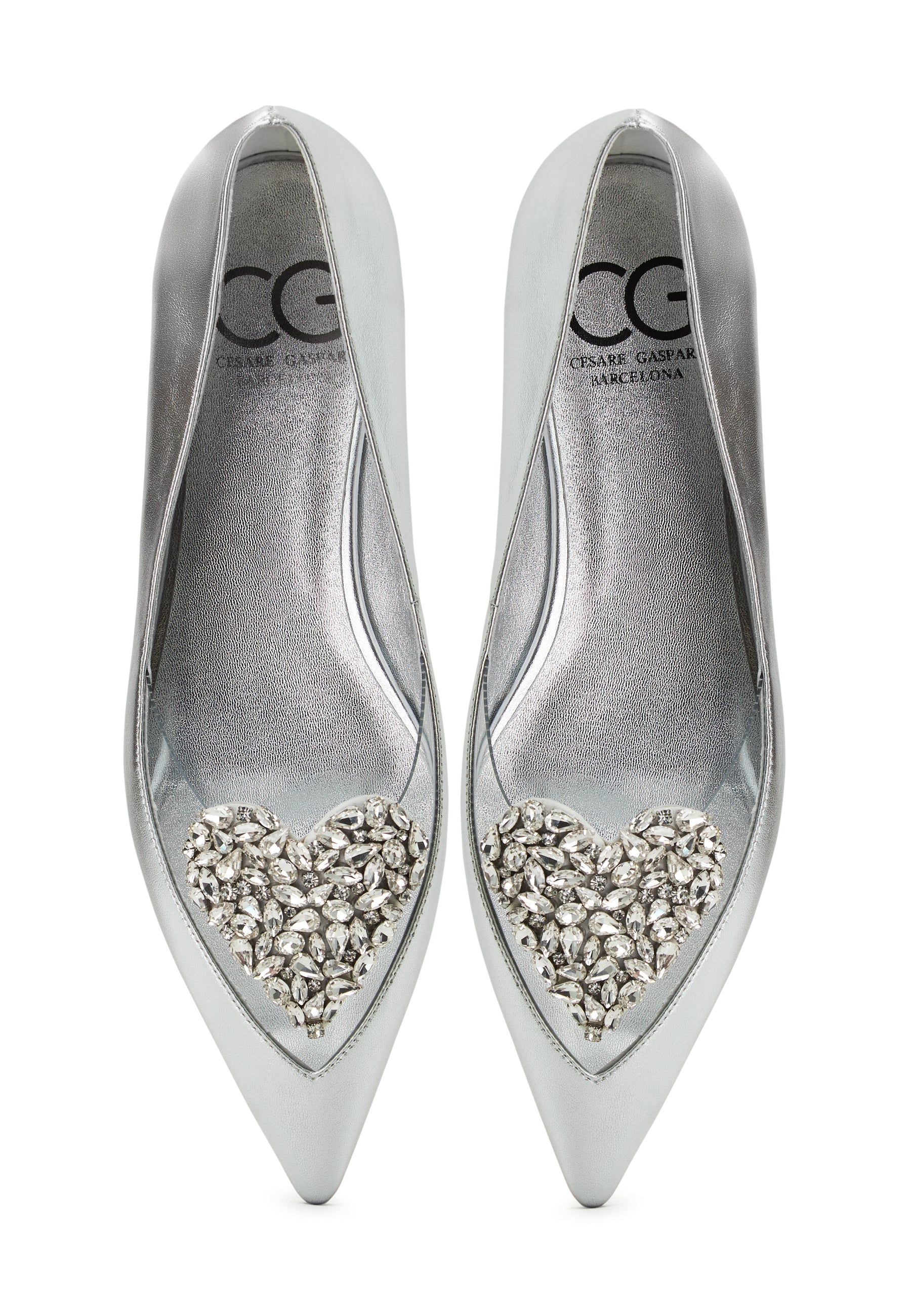 Flat Sole Ballerinas Camila - Silver