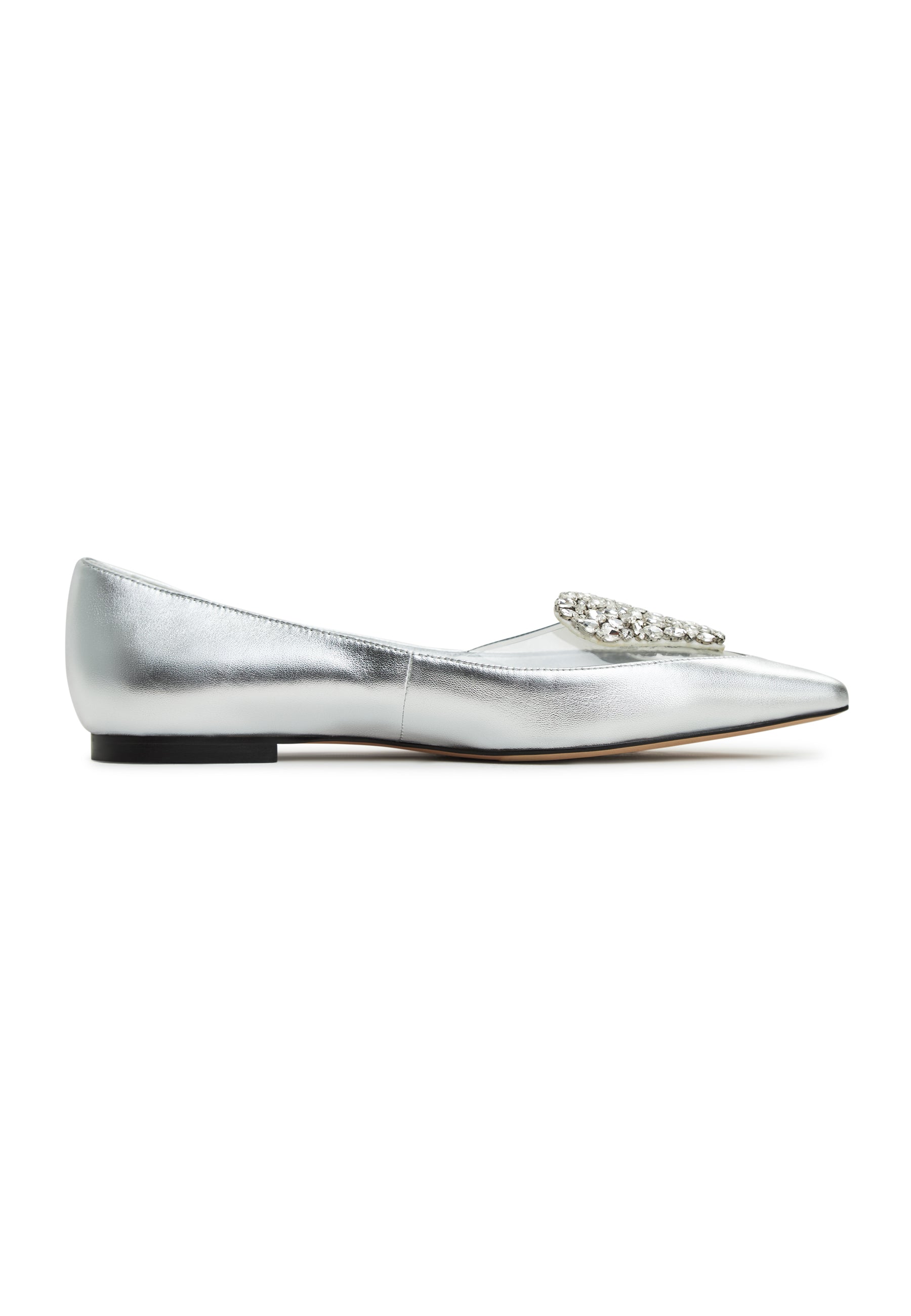 Flat Sole Ballerinas Camila - Silver