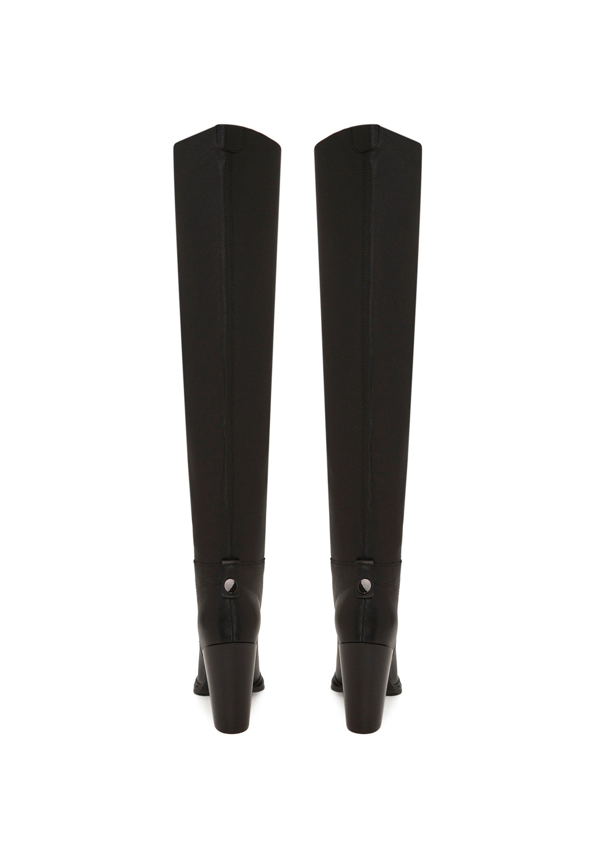 Bottes hautes en cuir – noir