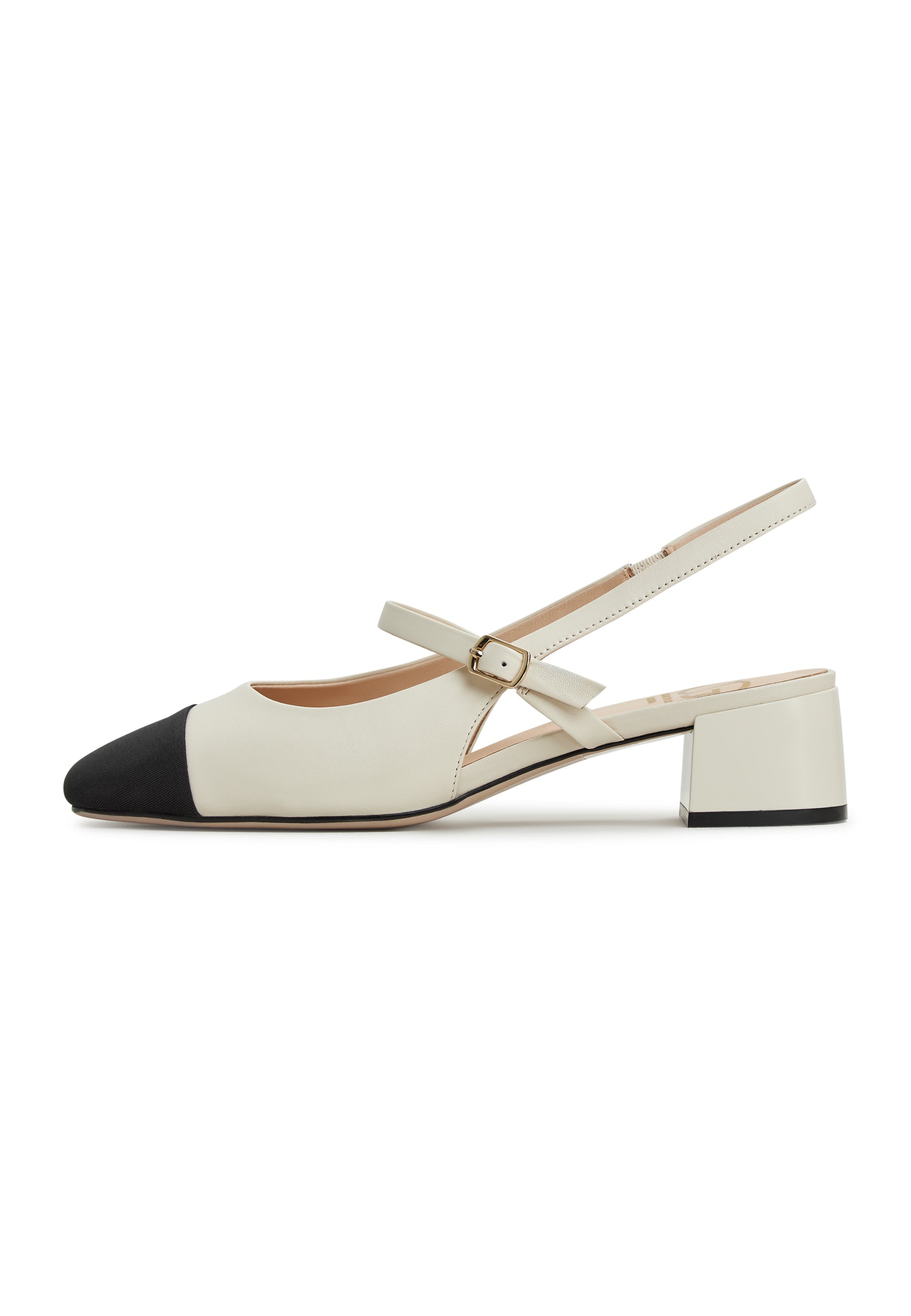 Slingback Blockabsatz Pumps Marisol - Elfenbein