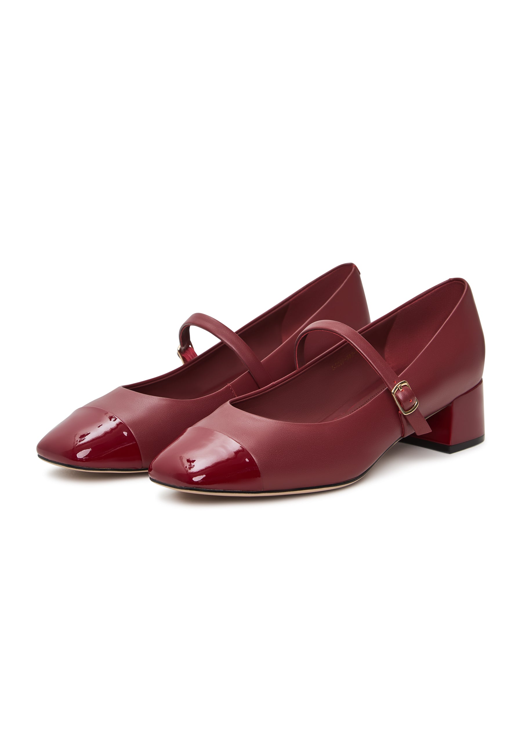 Elegantes tacones Mary Jane Briar - Rojo