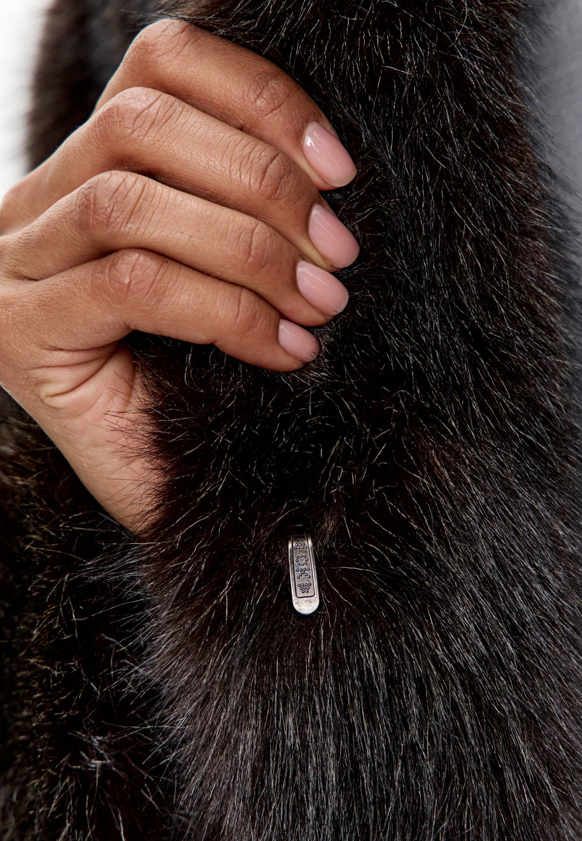 Luxury Dark Brown Faux Fur Jacket