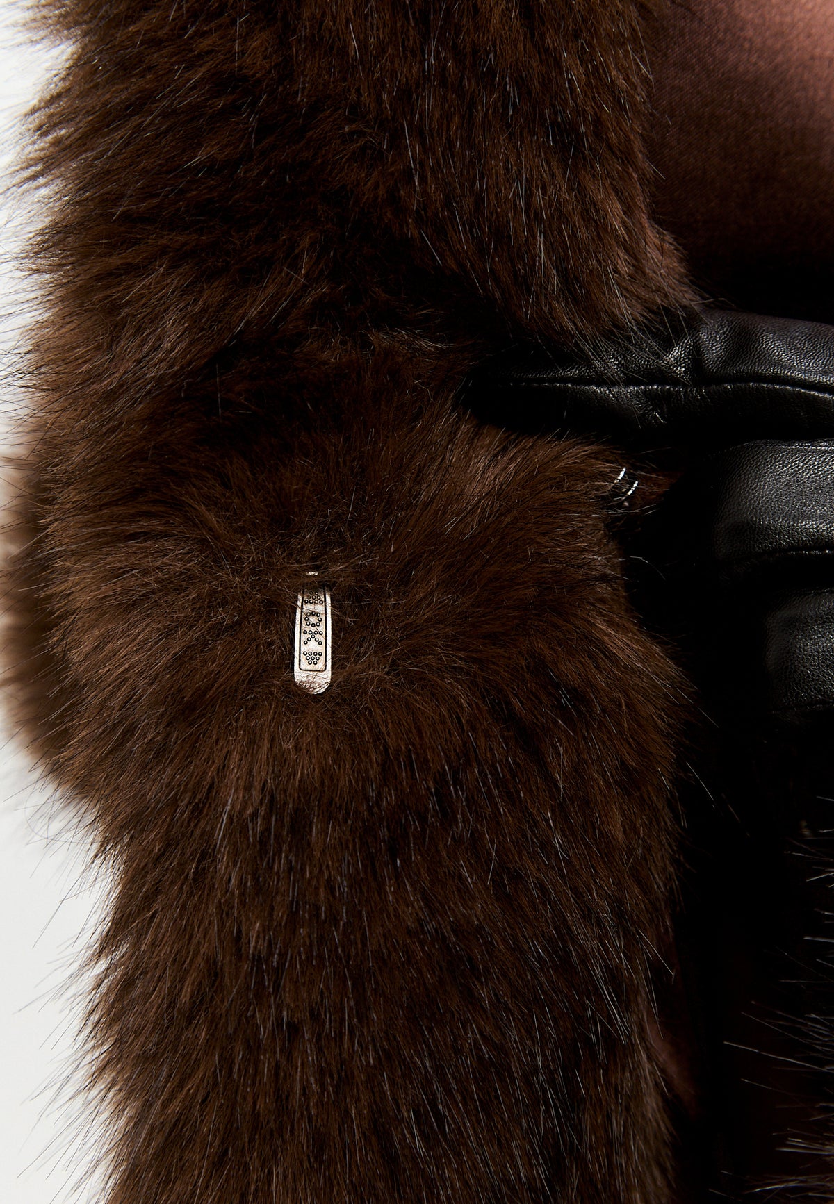 Chocolate Oversized Brown Faux Fur Jacket