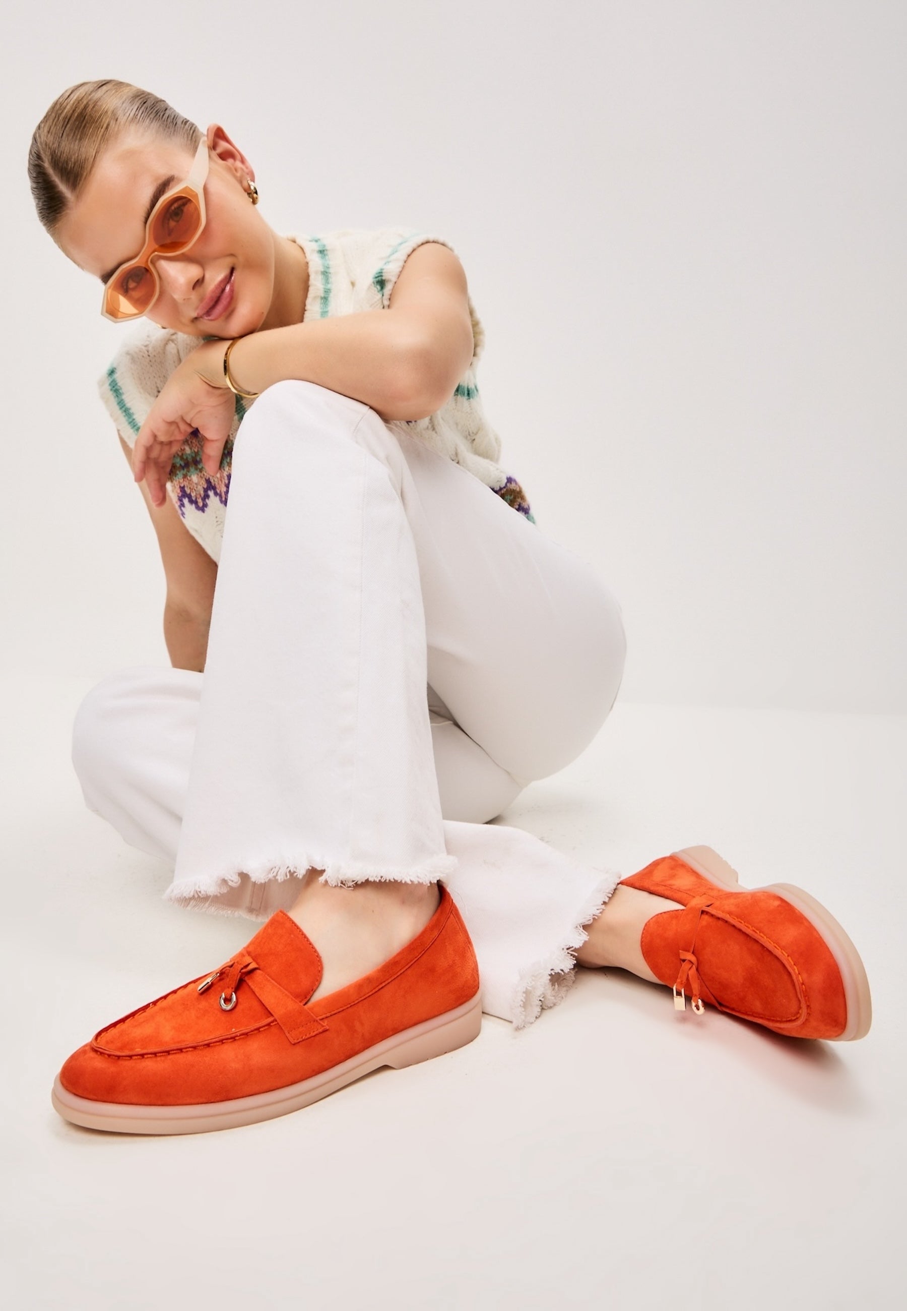 Platform Moccasins Aurelia - Orange