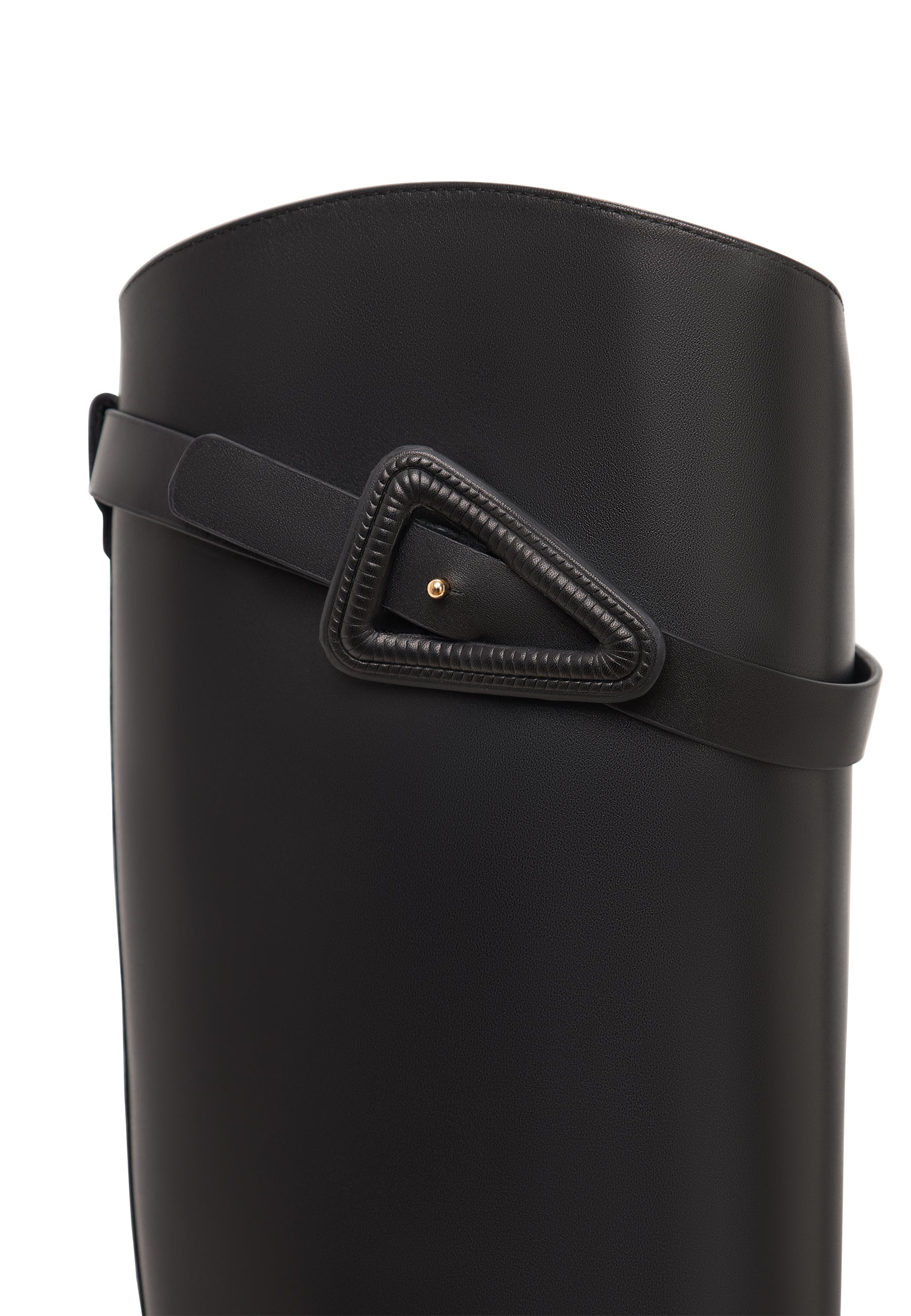 Elegant Riding Boots with Buckle Detail Zoe - Black