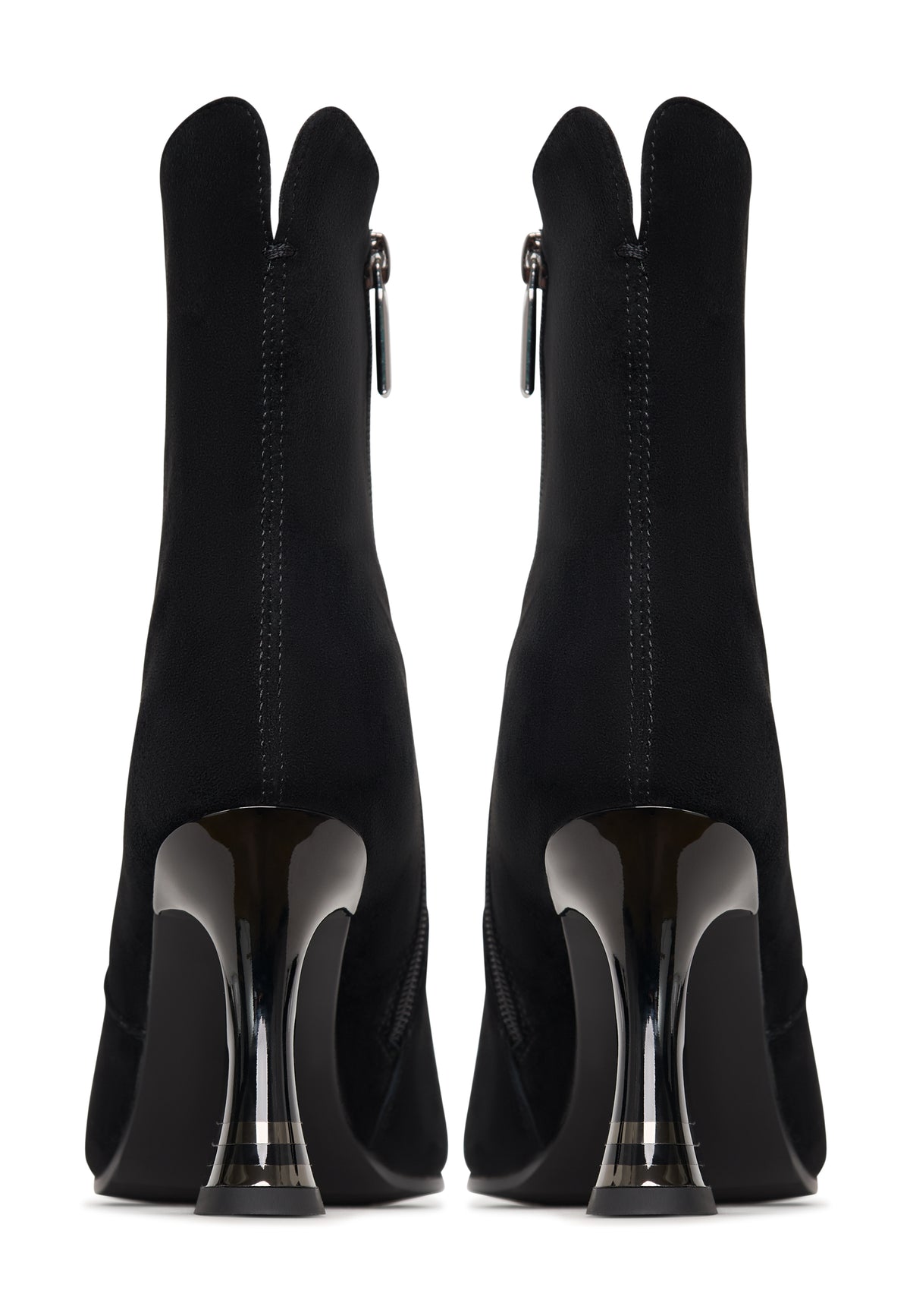 Schicke hochhackige Stiefelette Cleo - Schwarz