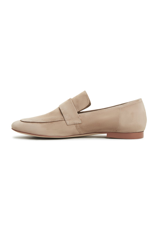Loafers med blokhæl Diana - Beige