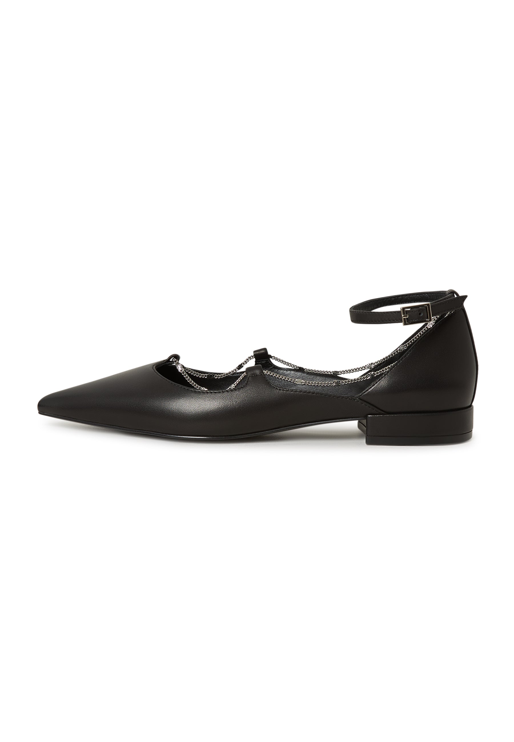 Leather Ballerinas Clara - Black