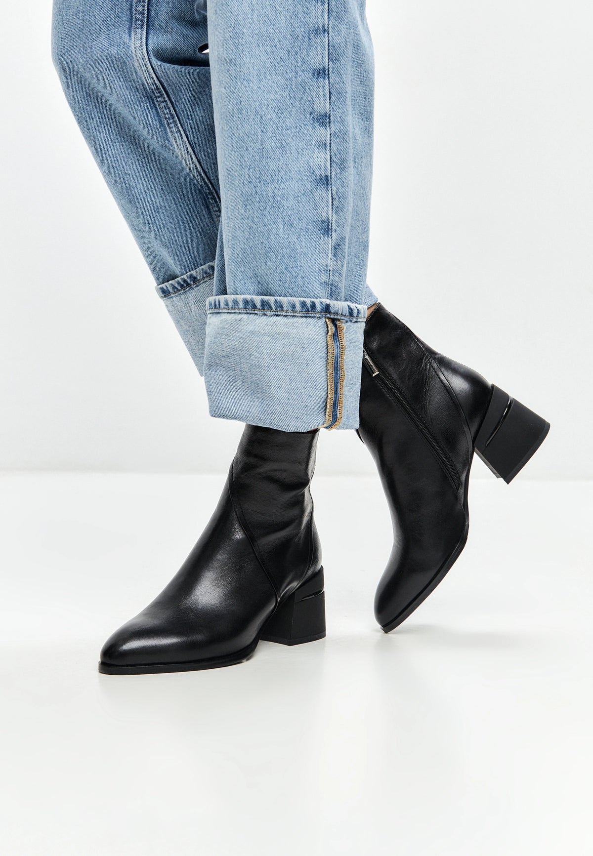 Sculpted Sophistication Ankle Boots