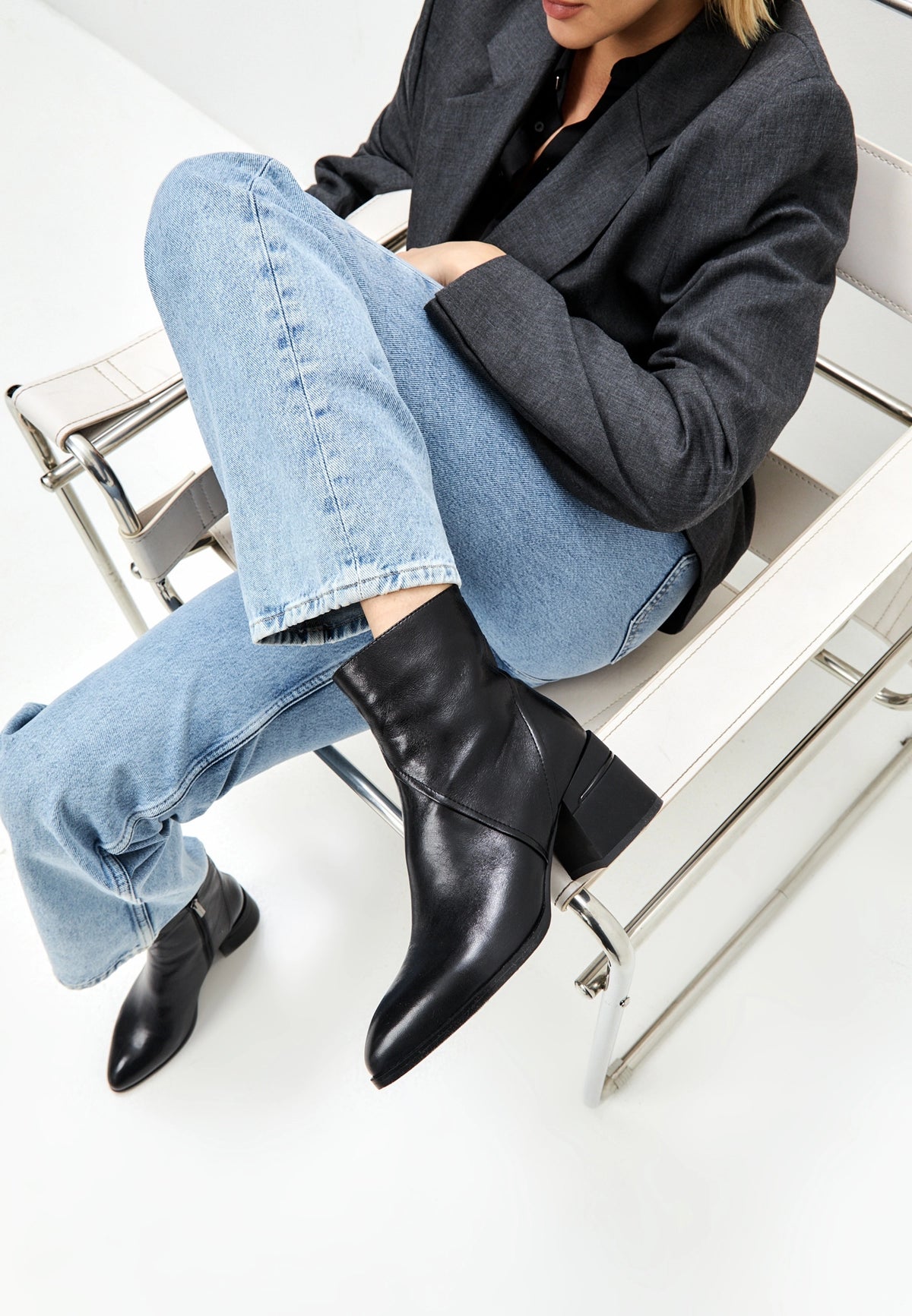 Sculpted Sophistication Ankle Boots