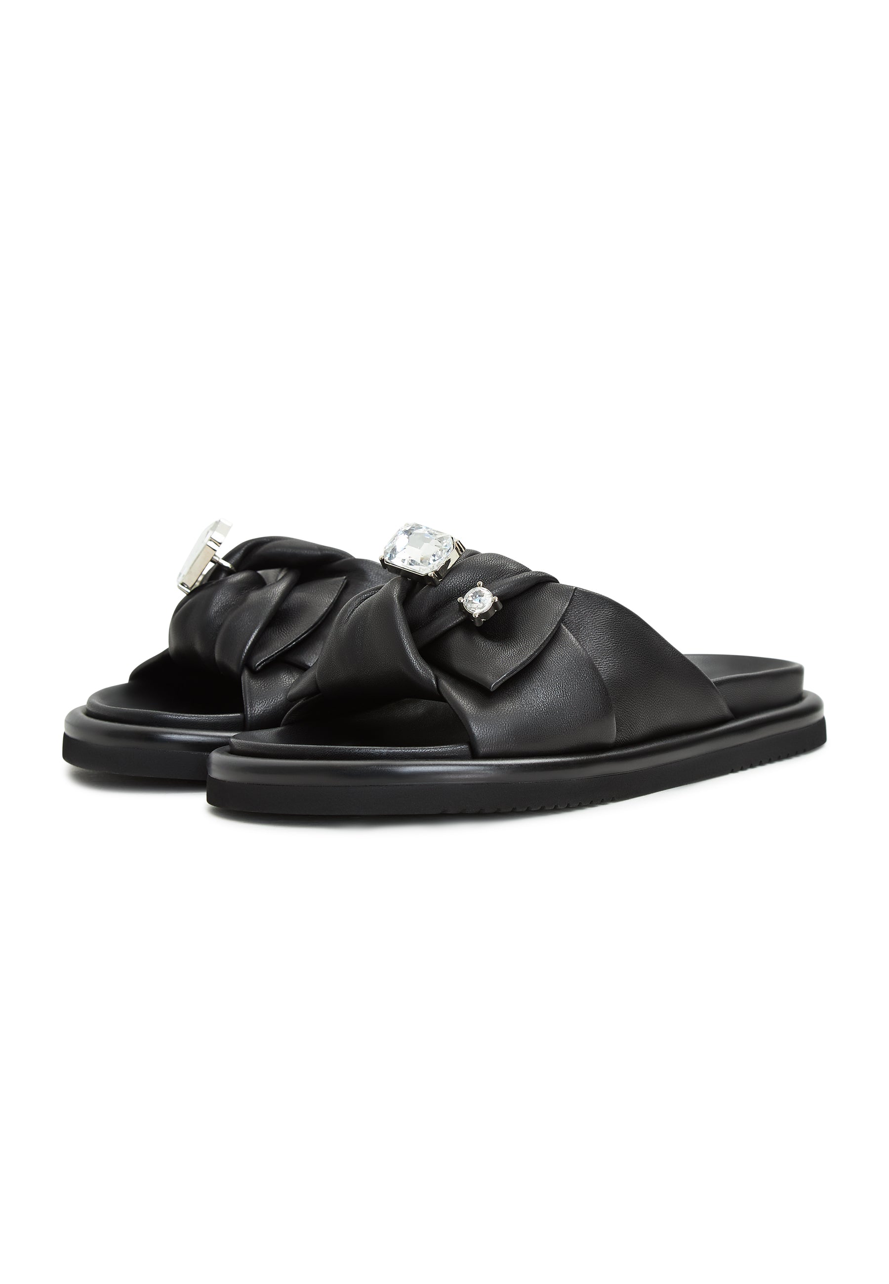 Platform Slippers Fernanda - Black