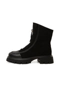 Bottines chunky zippées – Noir