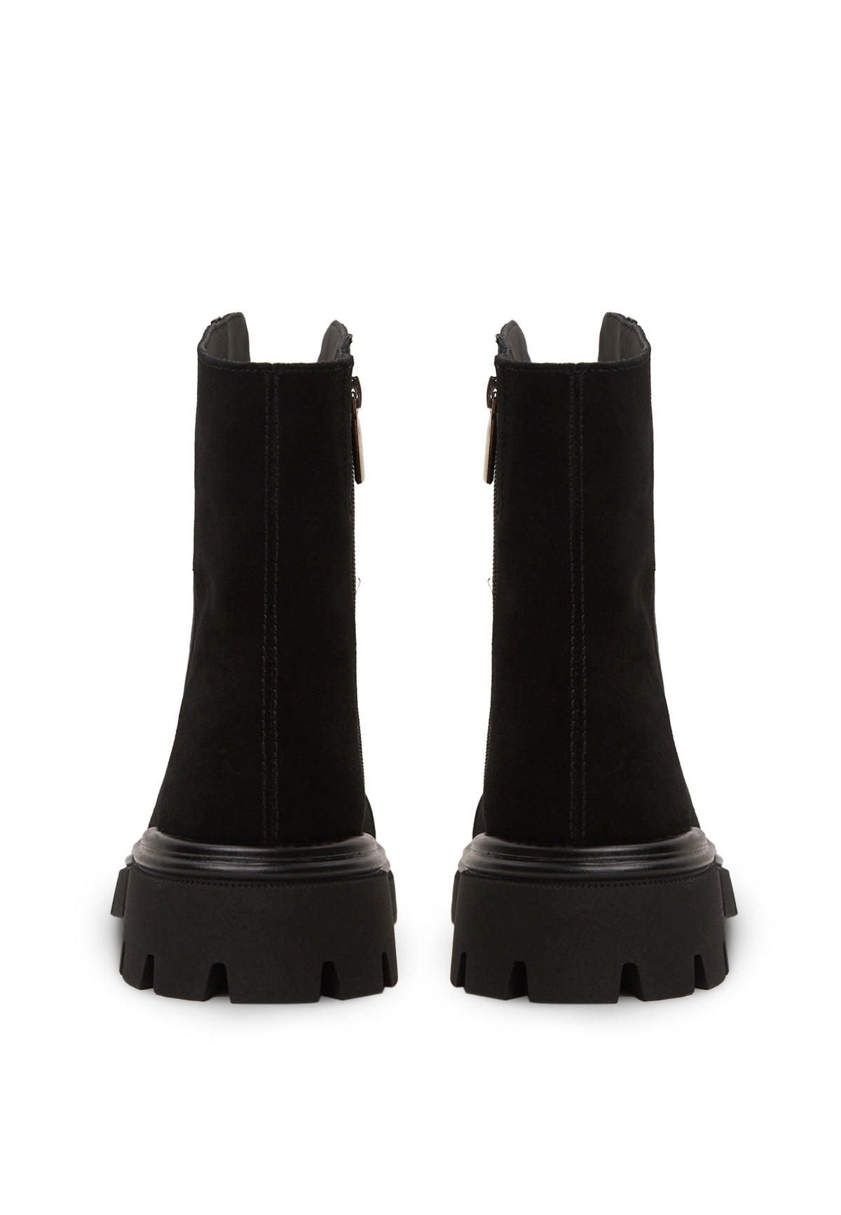 Bottines chunky zippées – Noir