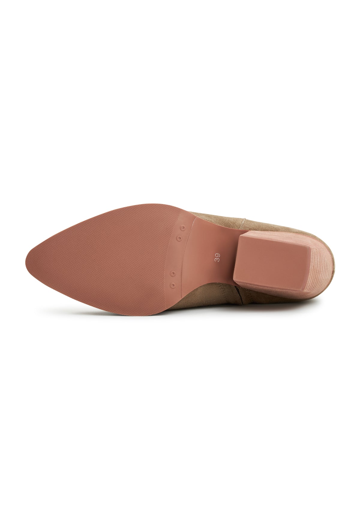 Botas vaqueras de ante Mariana - Marrón