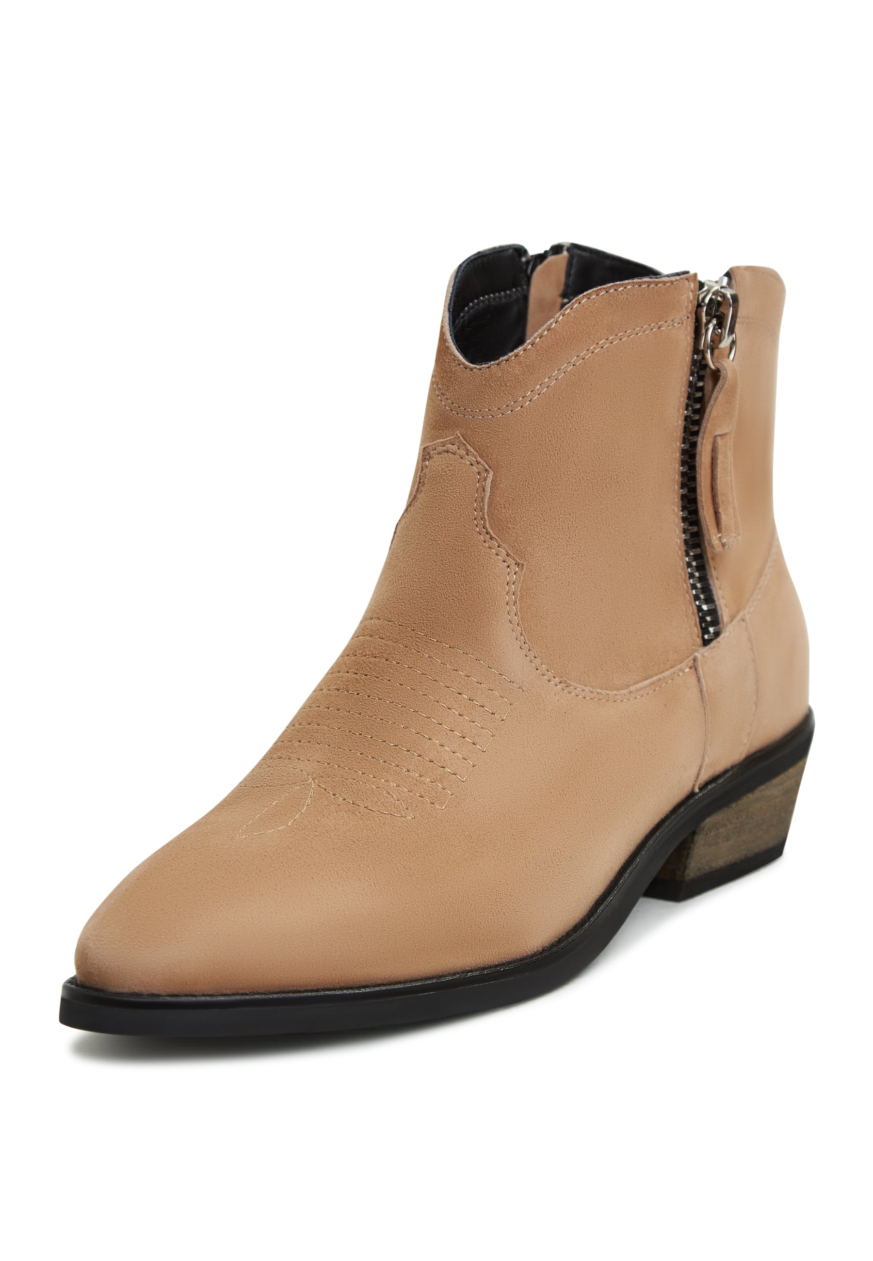 Leather Cowboy Boots Vicky - Brown