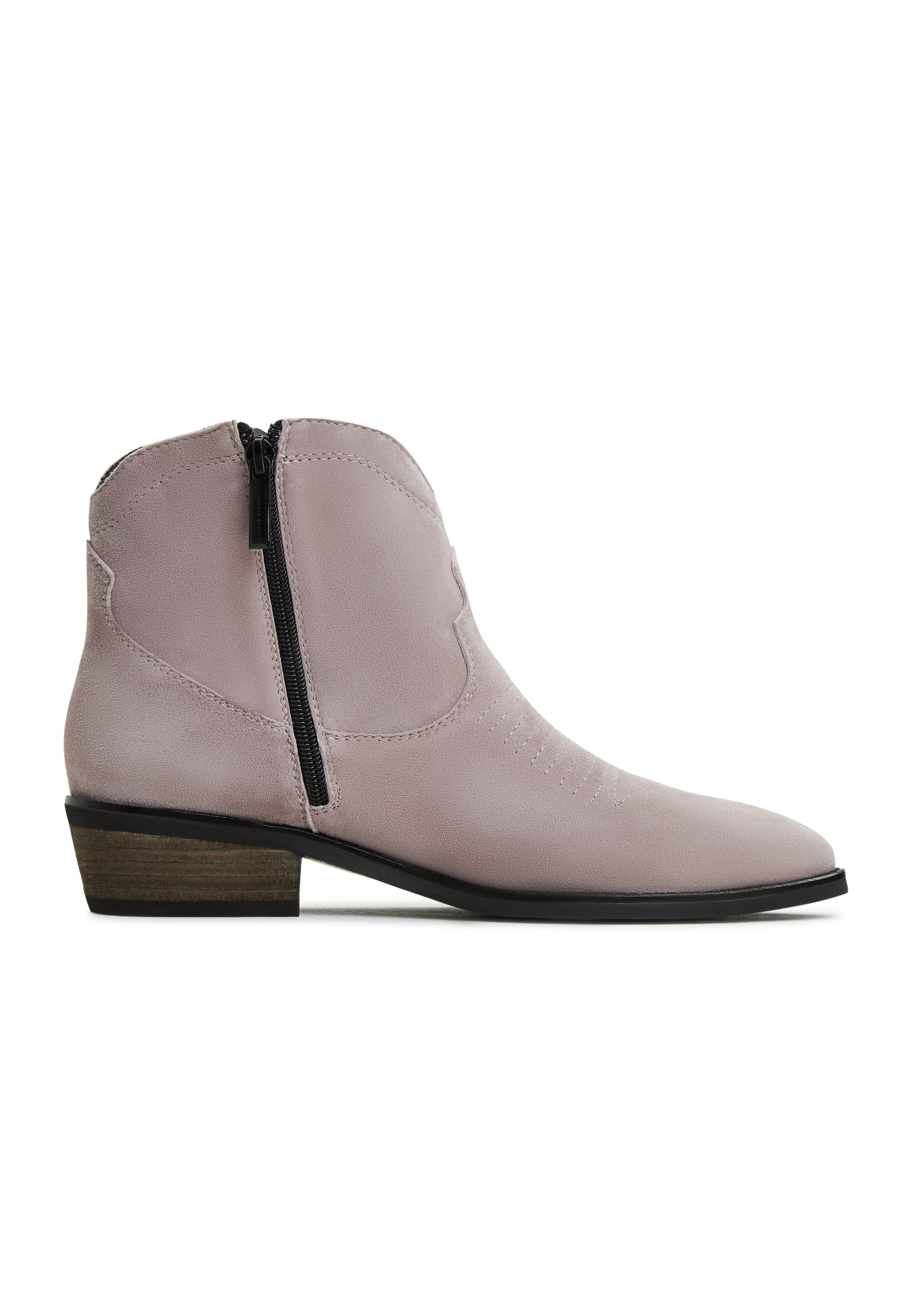 Leather Cowboy Boots Vicky - Grey