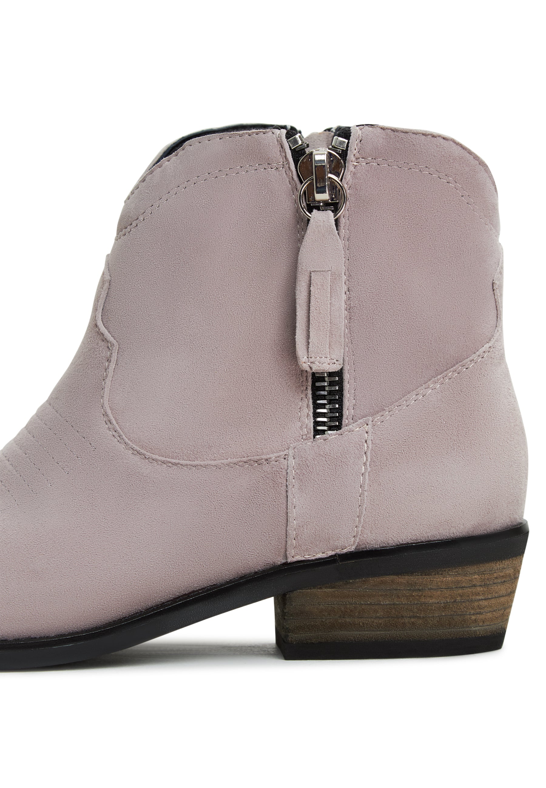 Leather Cowboy Boots Vicky - Grey