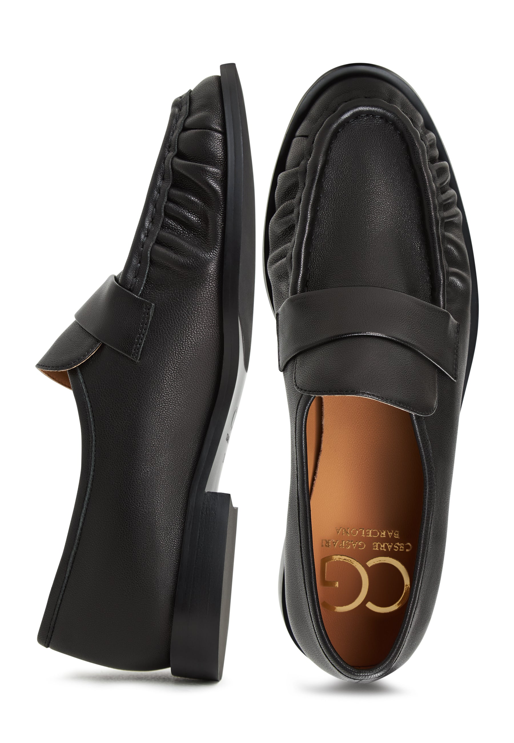 Leather Loafers Isabel - Black