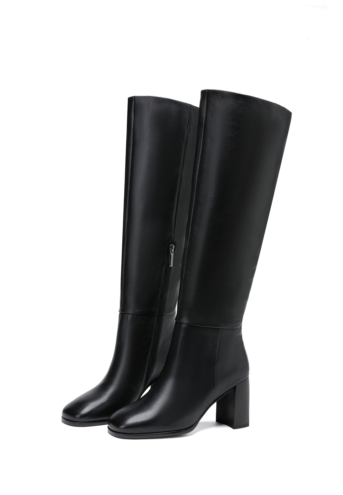 Knee-High Block Heel Boots
